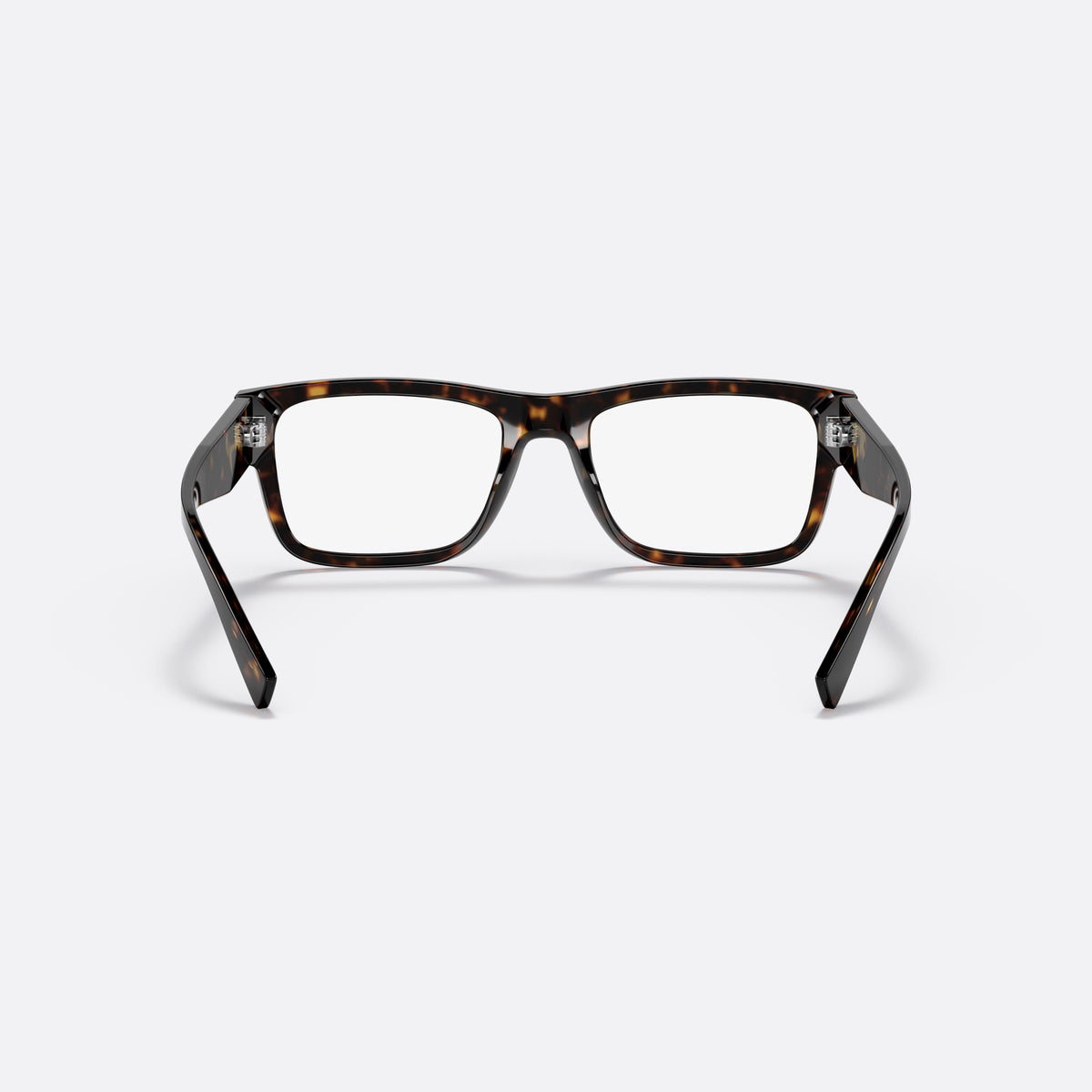 Rame ochelari de vedere Prada PR 15YV 54, rectangulari țestoasă, pentru bărbați, punte simplă cu partea superioară lată, brațe late și conice