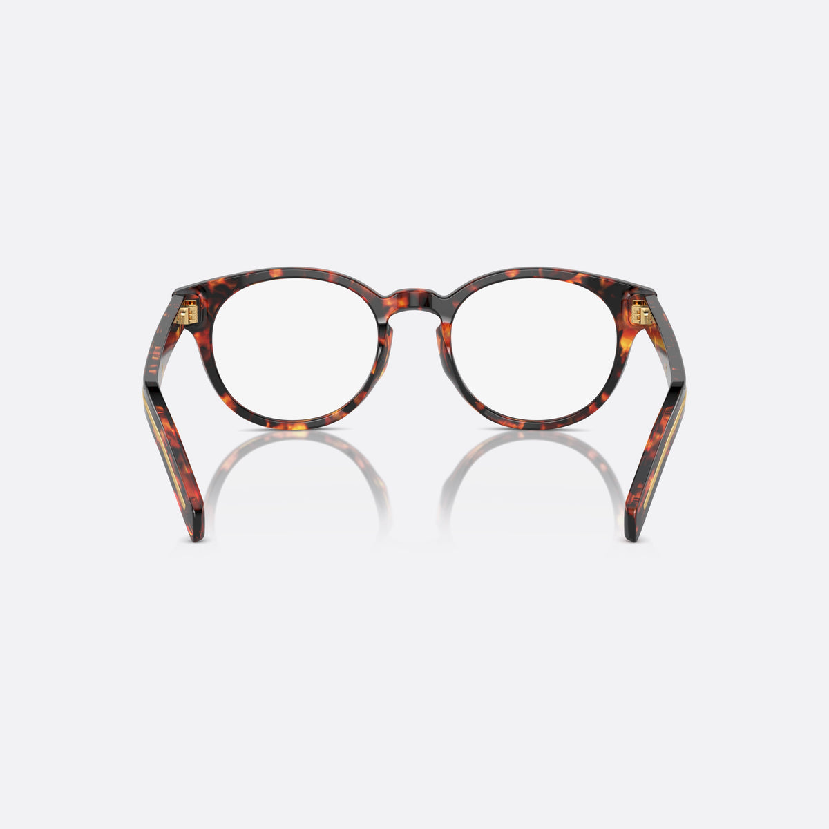 Prada PR A14V 50 eyeglasses, havana phantos frame for men, keyhole bridge, brand lettering on temples