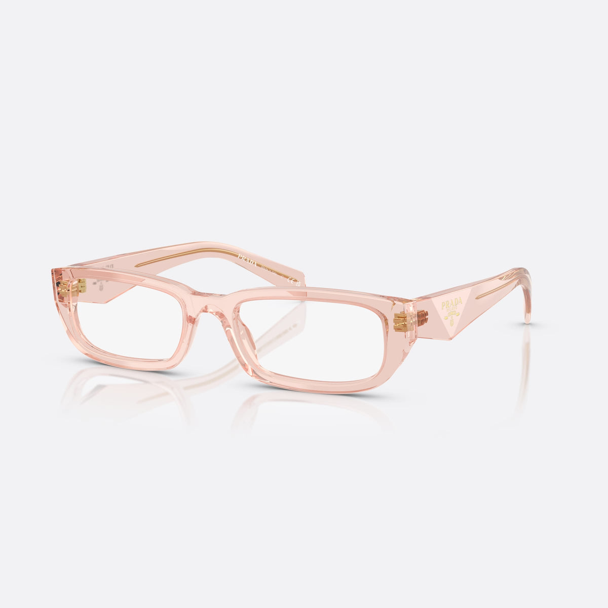 Rame ochelari de vedere Prada PR B05V 19Q1O1, visor roz, pentru femei, punte simplă integrată, placă cu logo pe brațe