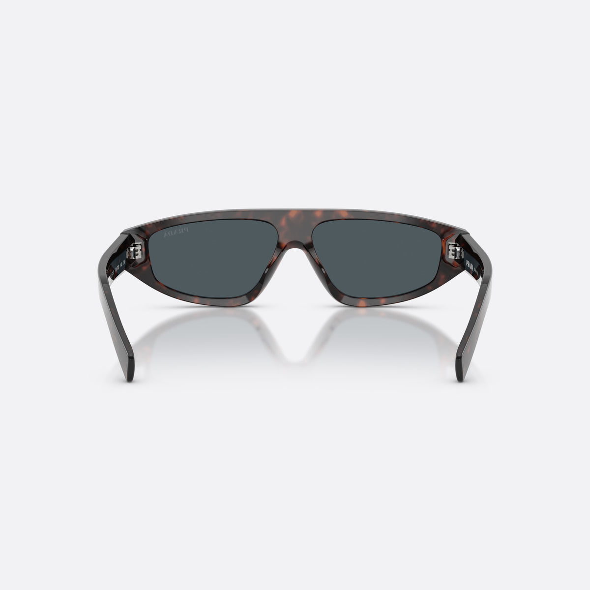 Ochelari de soare Prada PR C02S 17N70B, neregulat havana, pentru bărbați, punte simplă, integrată în față, ramă completă, vedere din spate