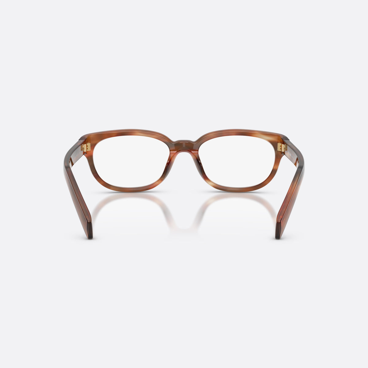 Rame ochelari de vedere Prada PR D03VU 24G1O1, phantos maro, pentru femei, punte simplă, integrată în ramă, ramă completă, vedere din spate