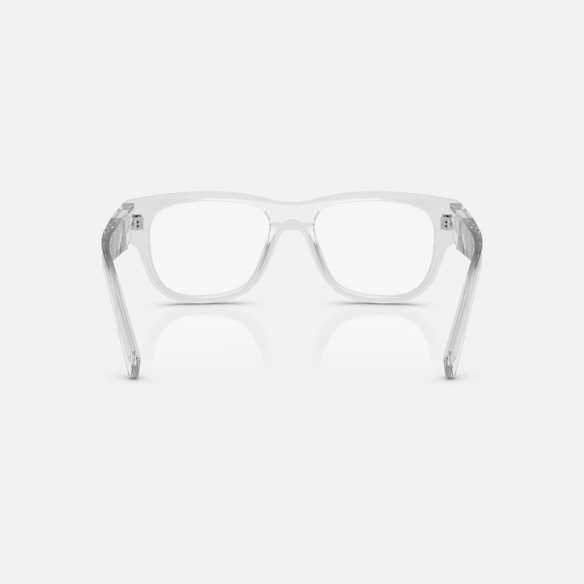 Rame ochelari de vedere Prada PR D08VU 12R1O1, patrati transparent, pentru bărbați, punte simplă, design integrat, litere ale brandului pe braț, vedere din spate