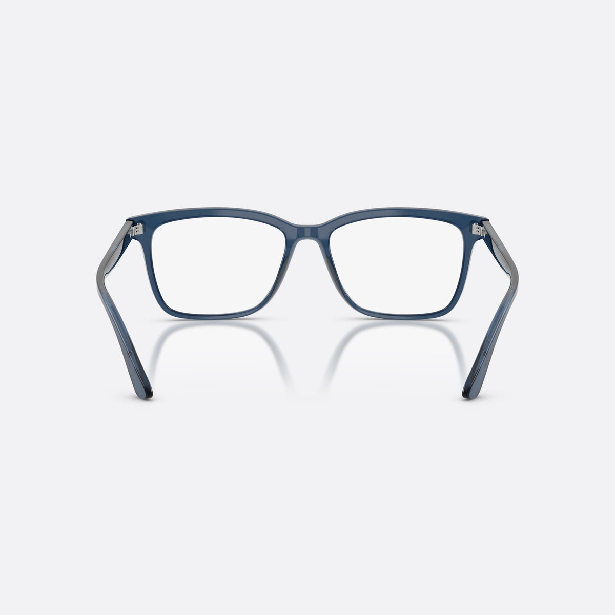 Rame ochelari de vedere Prada PRADA PR 14WV 08Q1O1, geometrica albastru, pentru bărbați, punte simplă, integrată în față, ramă completă, vedere din spate