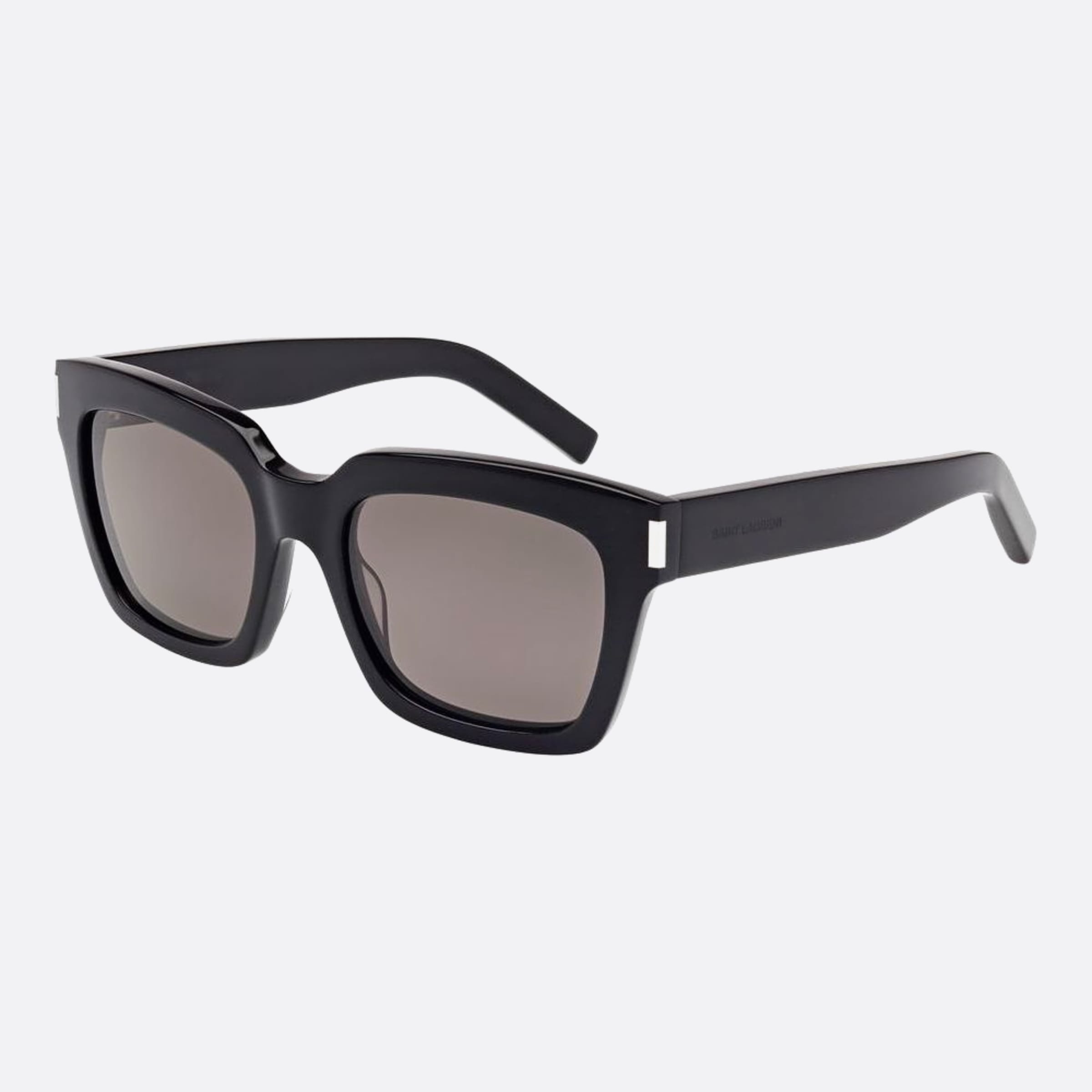 Saint 54mm Laurent Bold Black Geometric Woman Sunglasses - Side View