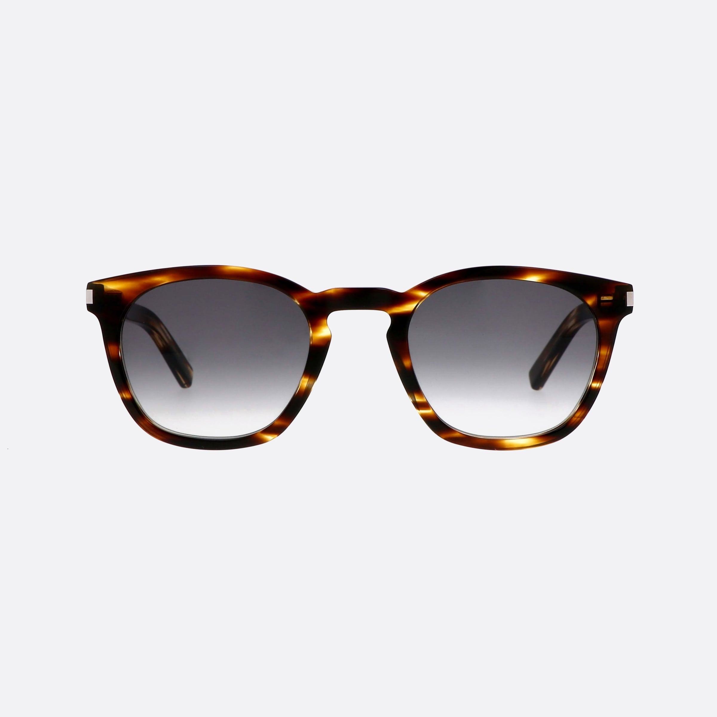Saint 49mm Laurent Classic Tortoise Square Unisex Sunglasses - Side View