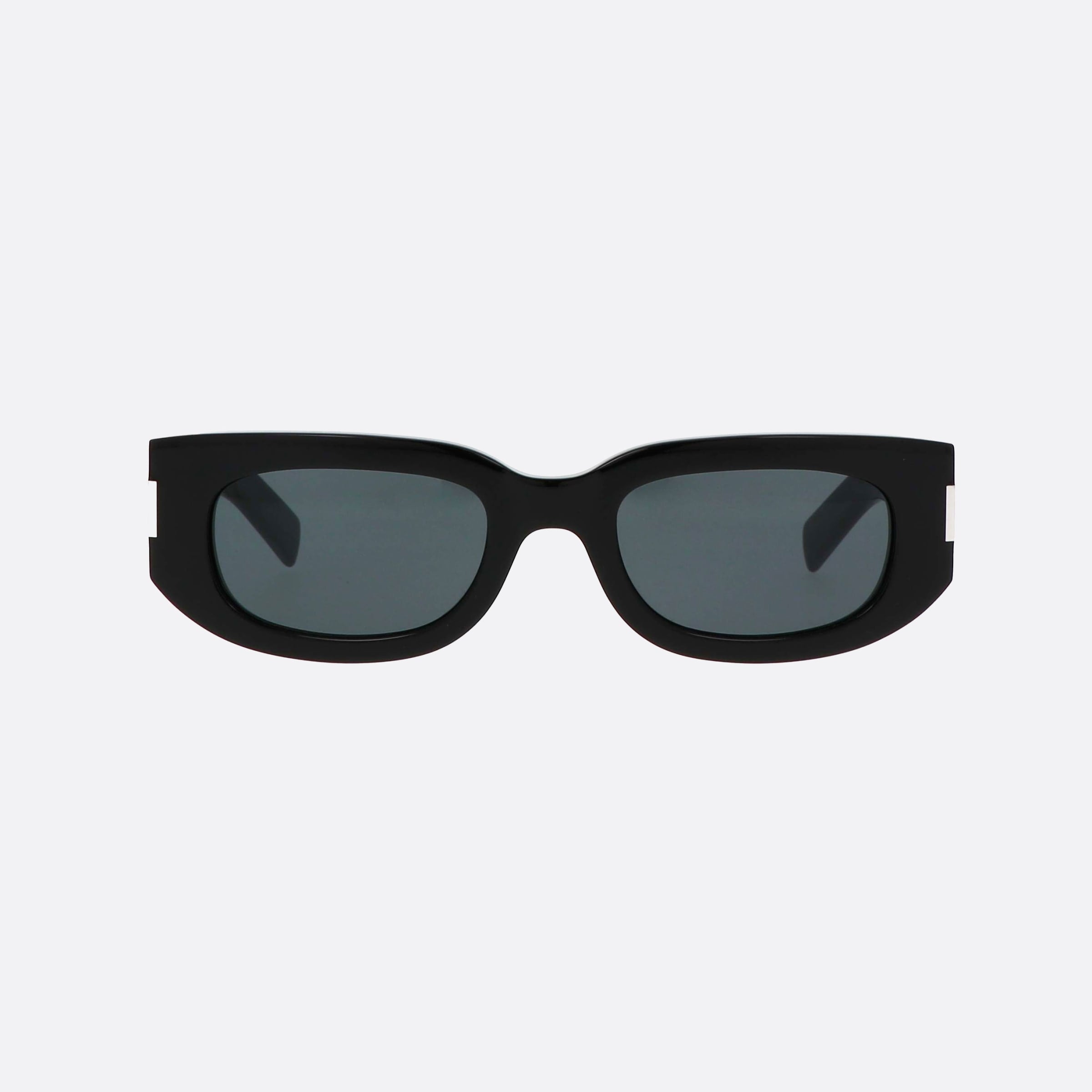 Saint 51mm Laurent Classic Black Oval Unisex Sunglasses - Side View