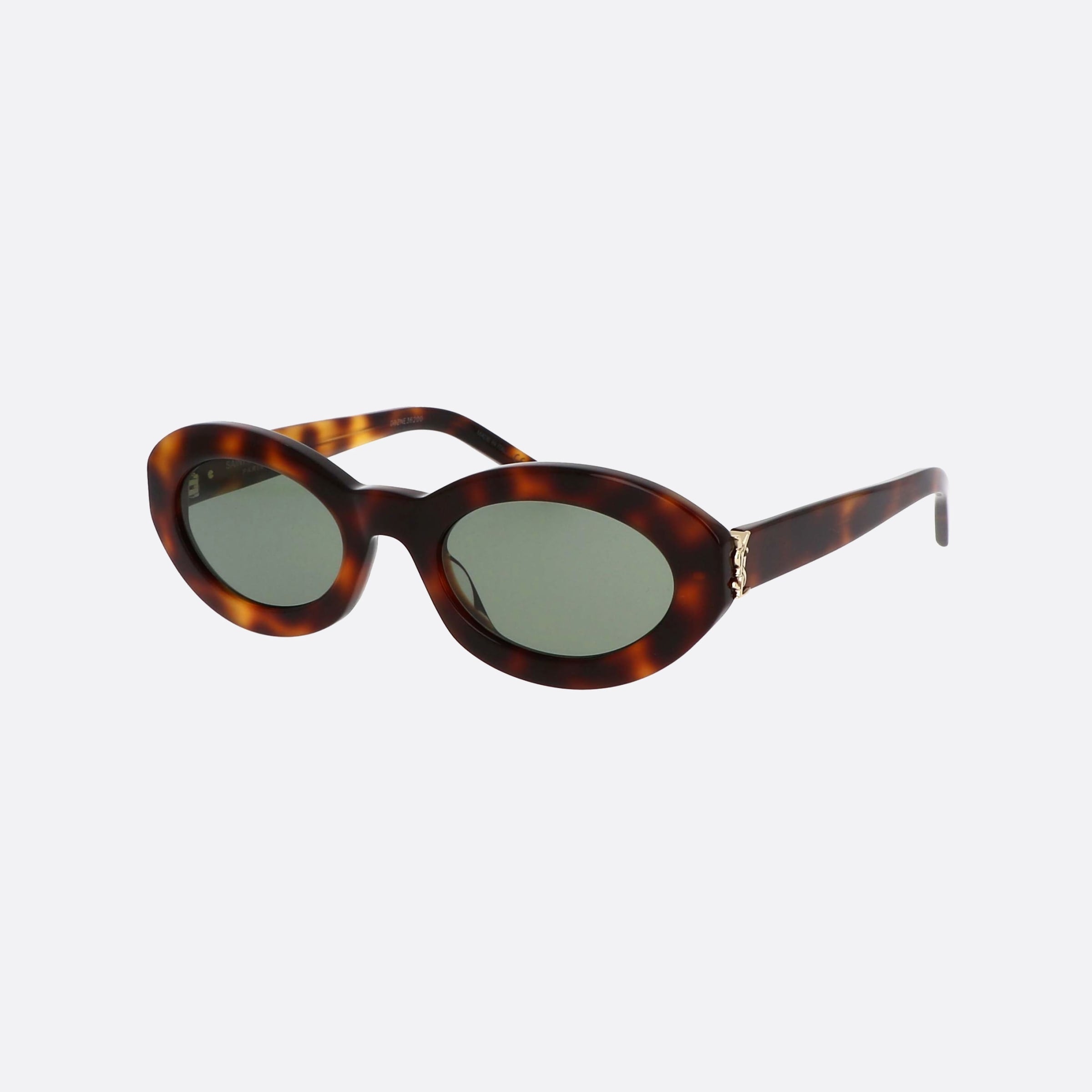 Saint 52mm Laurent Classic M136 Havana Round Woman Sunglasses - Main View