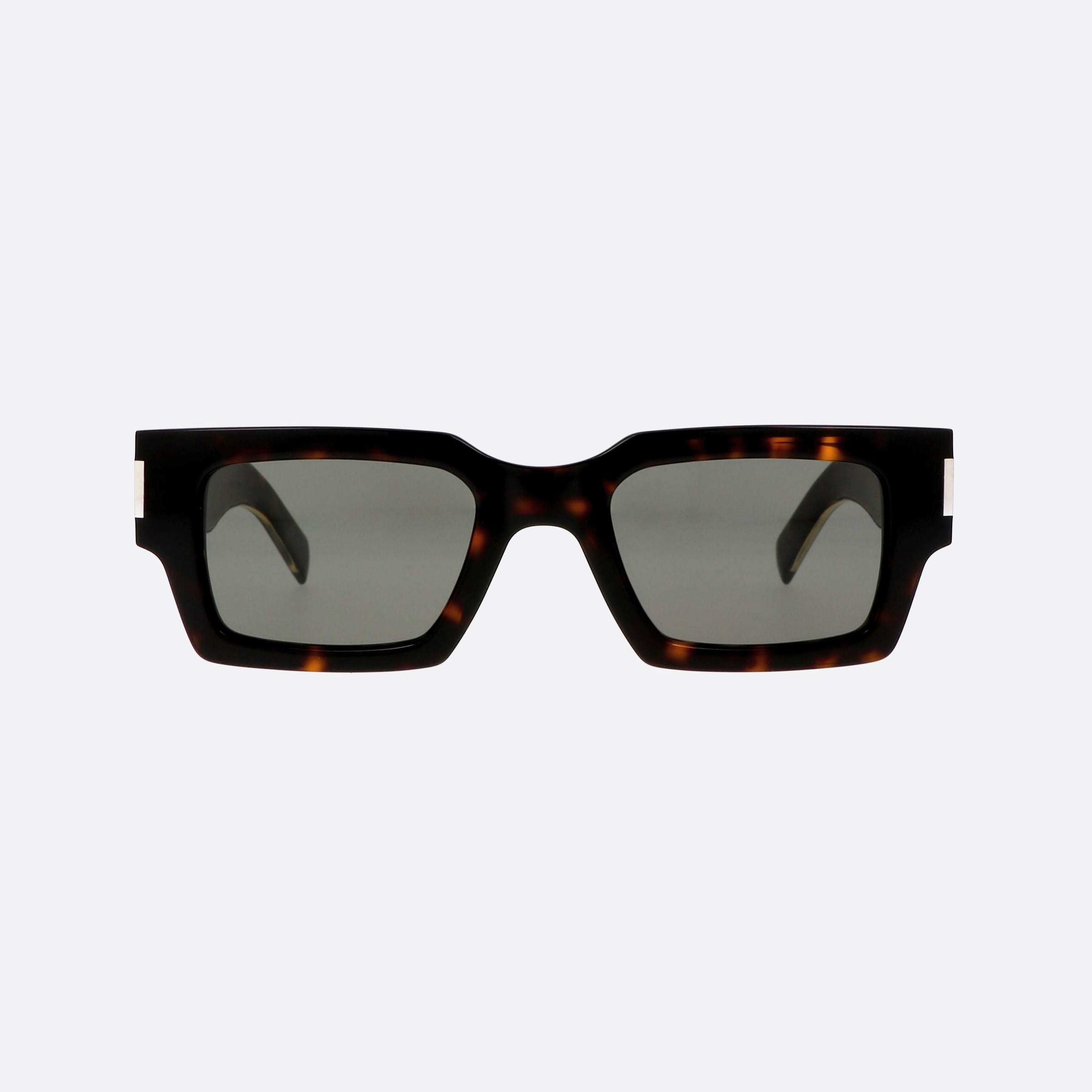 Saint 50mm Laurent Corner Angle Tortoise Square Unisex Sunglasses - Side View
