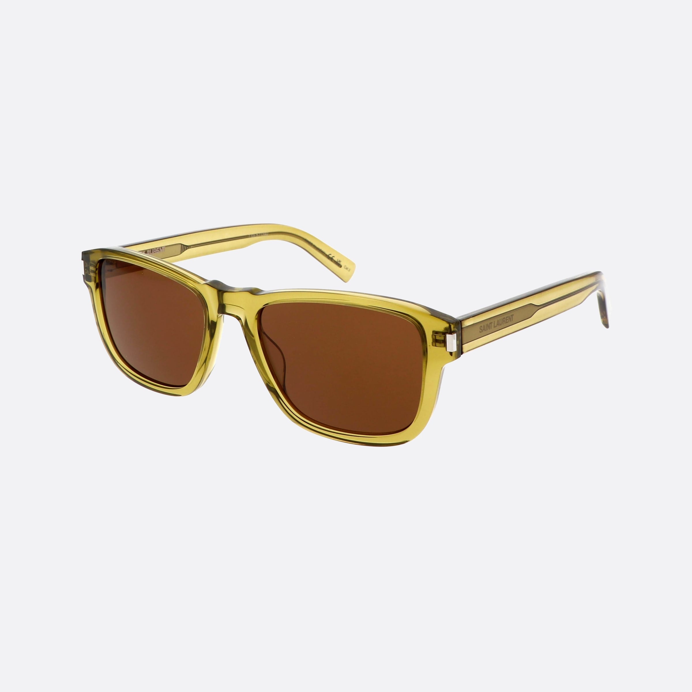 Saint 54mm Laurent Corner Angle Gnbr Green Squared Man Sunglasses - Main View