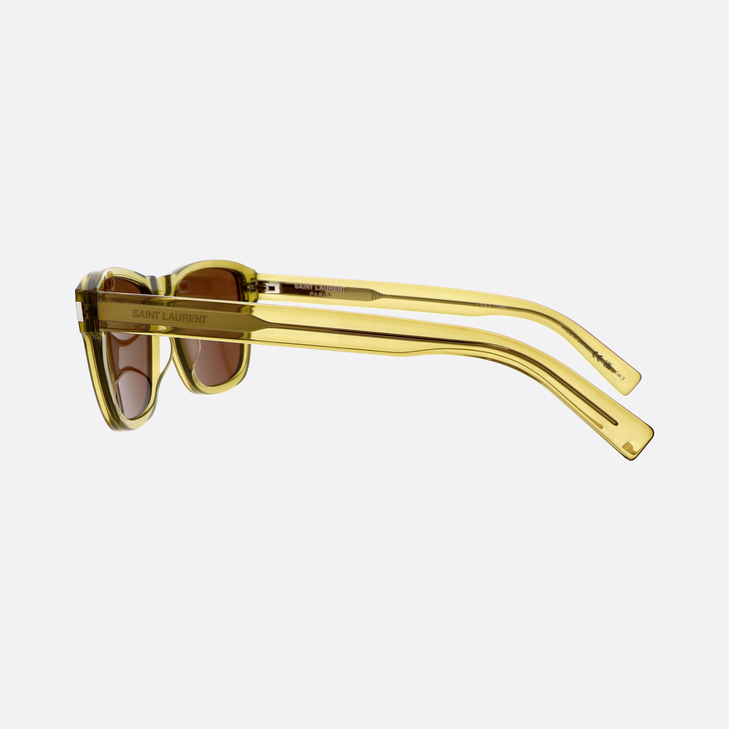 Saint 54mm Laurent Corner Angle Gnbr Green Squared Man Sunglasses - Detail View