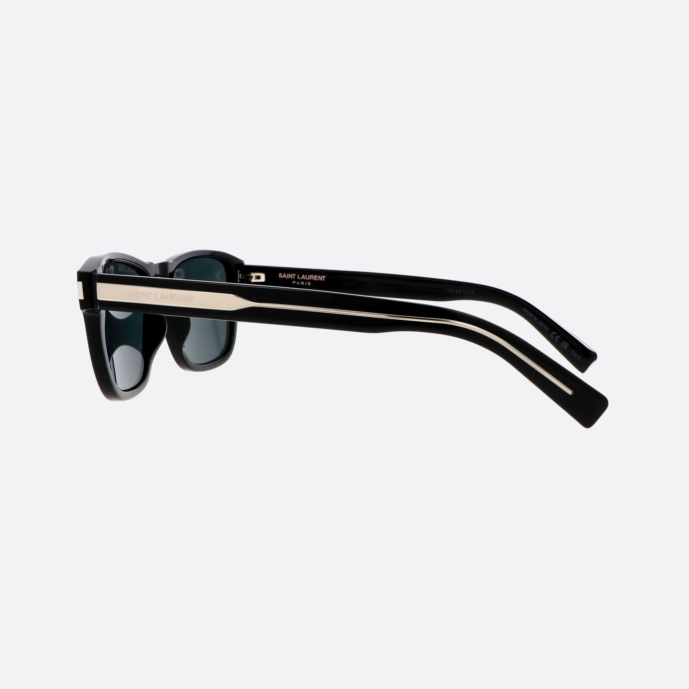 Saint 54mm Laurent Corner Angle Black Squared Man Sunglasses - Detail View