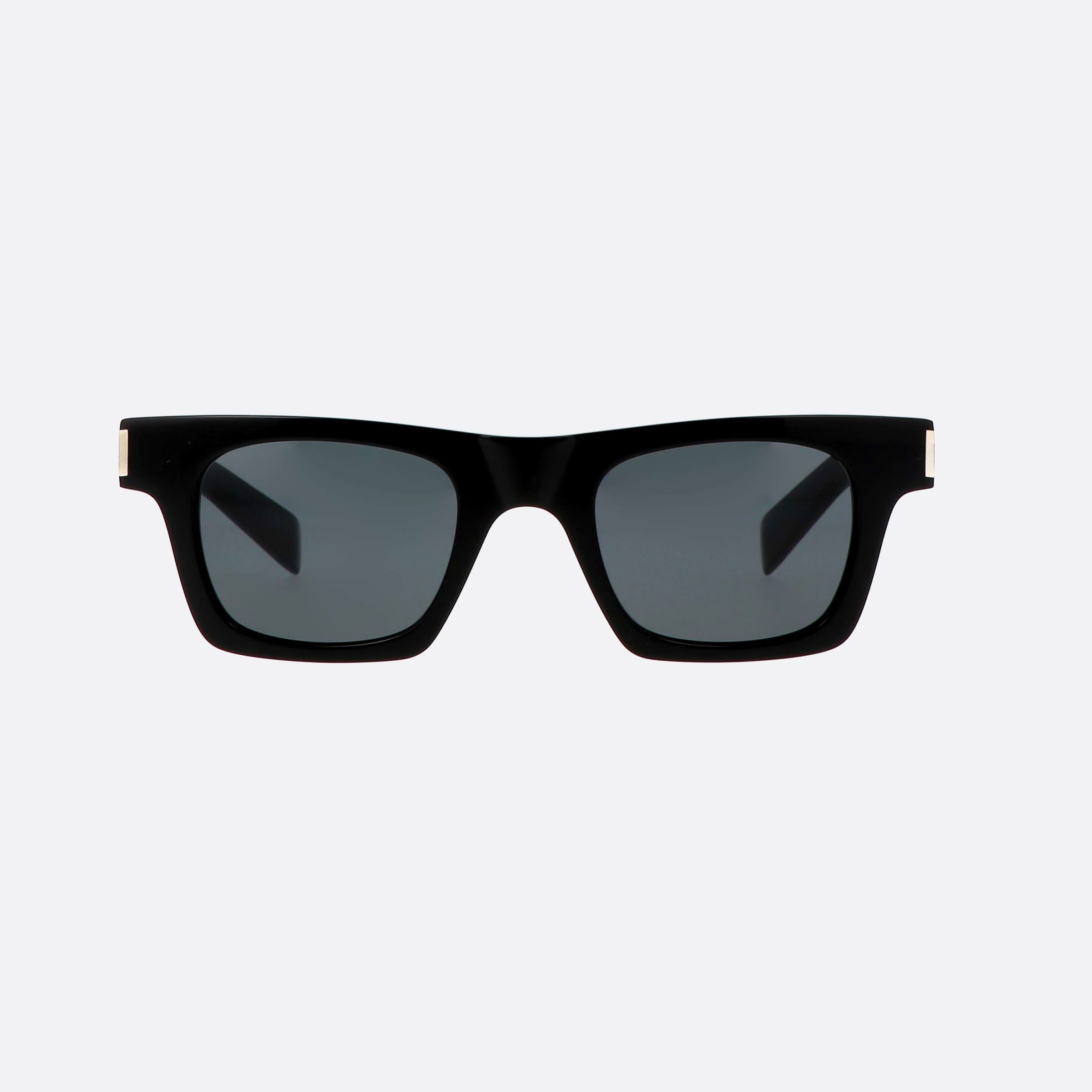 Saint 47mm Laurent Corner Angle Black Rectangle Unisex Sunglasses - Side View