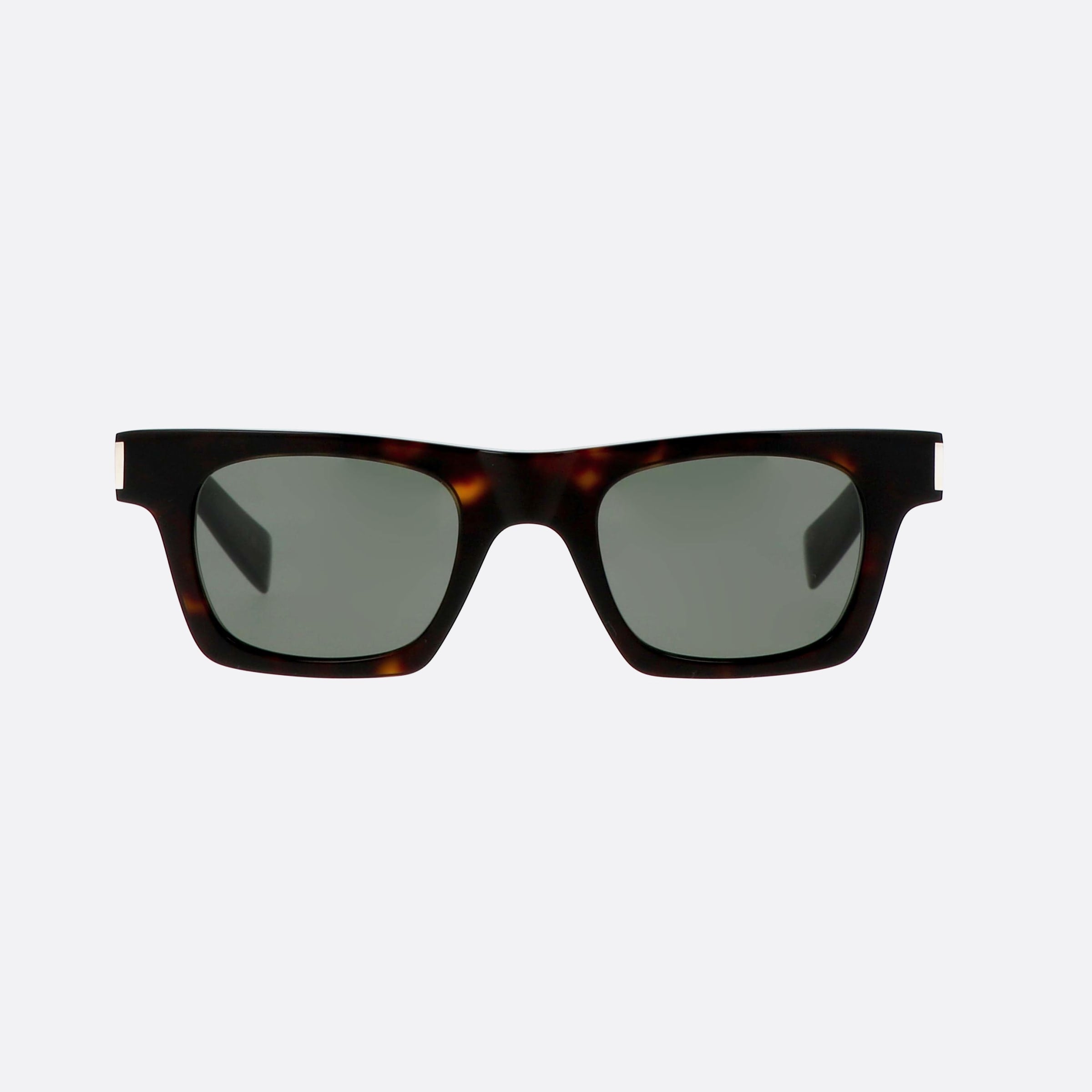 Saint 47mm Laurent Corner Angle Tortoise Rectangle Unisex Sunglasses - Side View