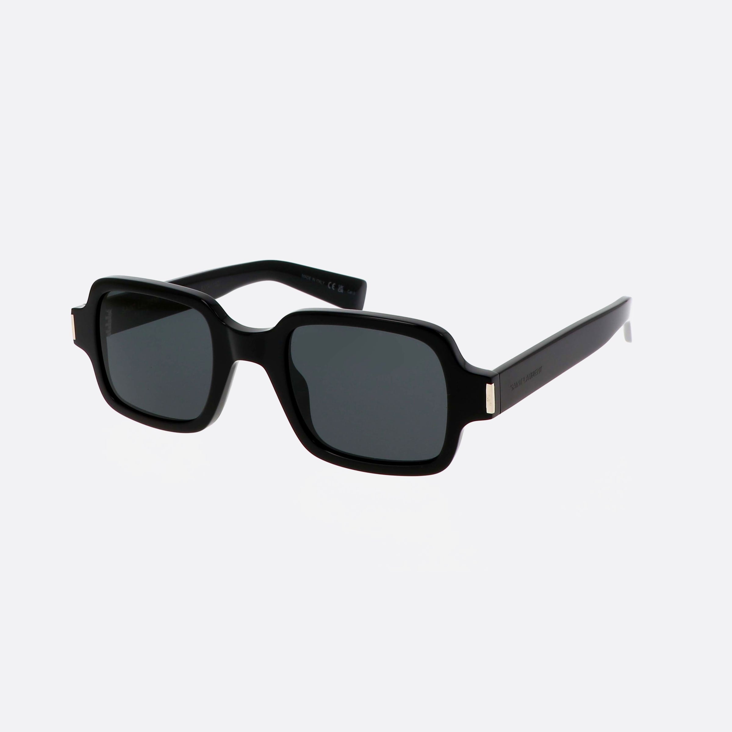 Saint 48mm Laurent Corner Angle Black Square Unisex Sunglasses - Main View