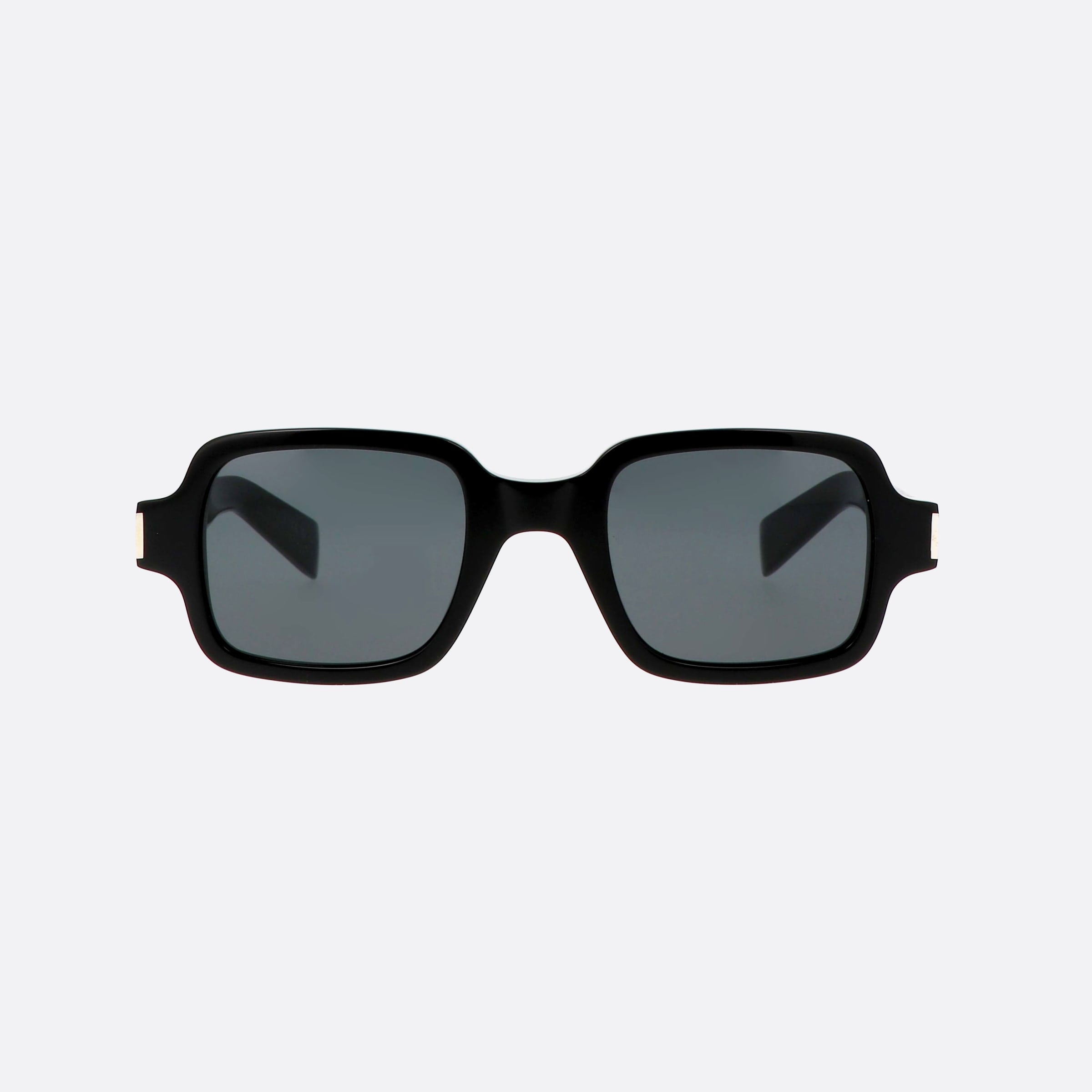 Saint 48mm Laurent Corner Angle Black Square Unisex Sunglasses - Side View