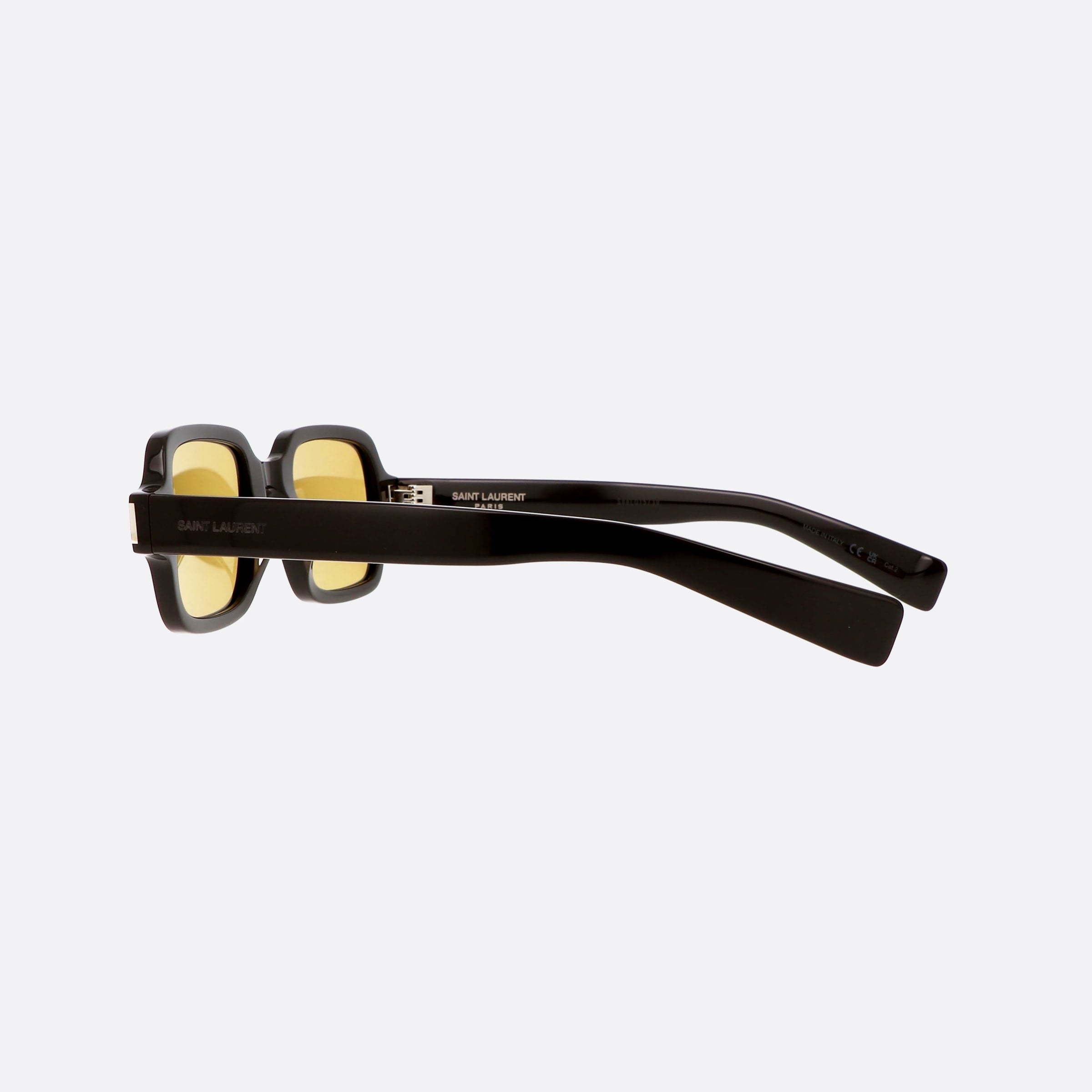 Saint 48mm Laurent Corner Angle Brown Square Unisex Sunglasses - Detail View