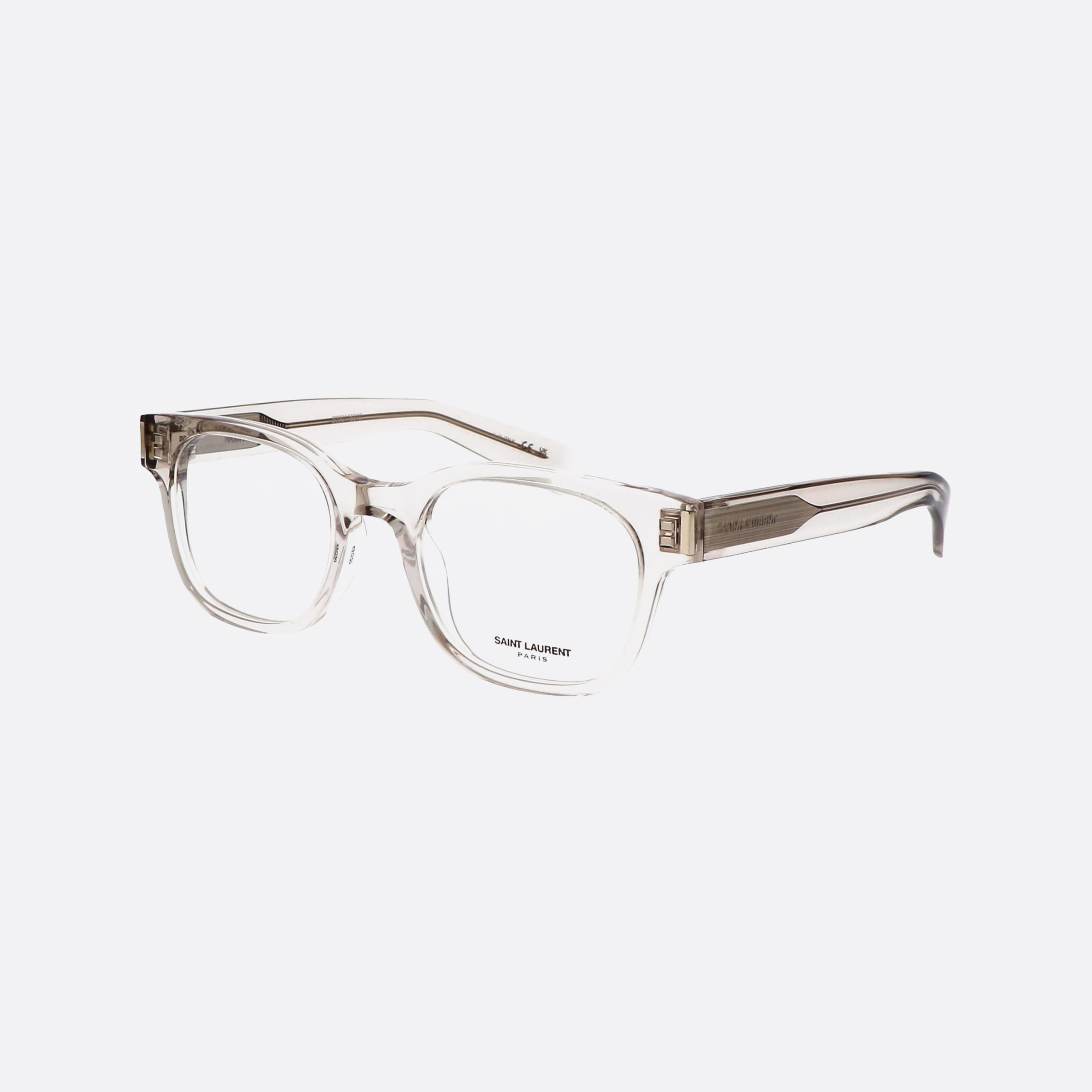 Saint 49mm Laurent Corner Angle Tbe Brown Squared Women Eyeglasses - Main View