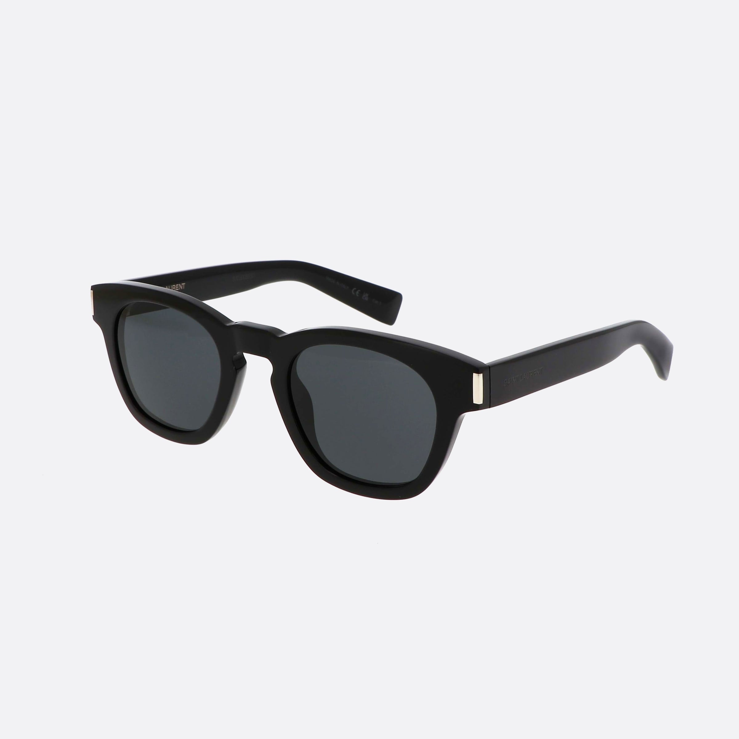Saint 48mm Laurent Corner Angle Black Pantos Unisex Sunglasses - Main View