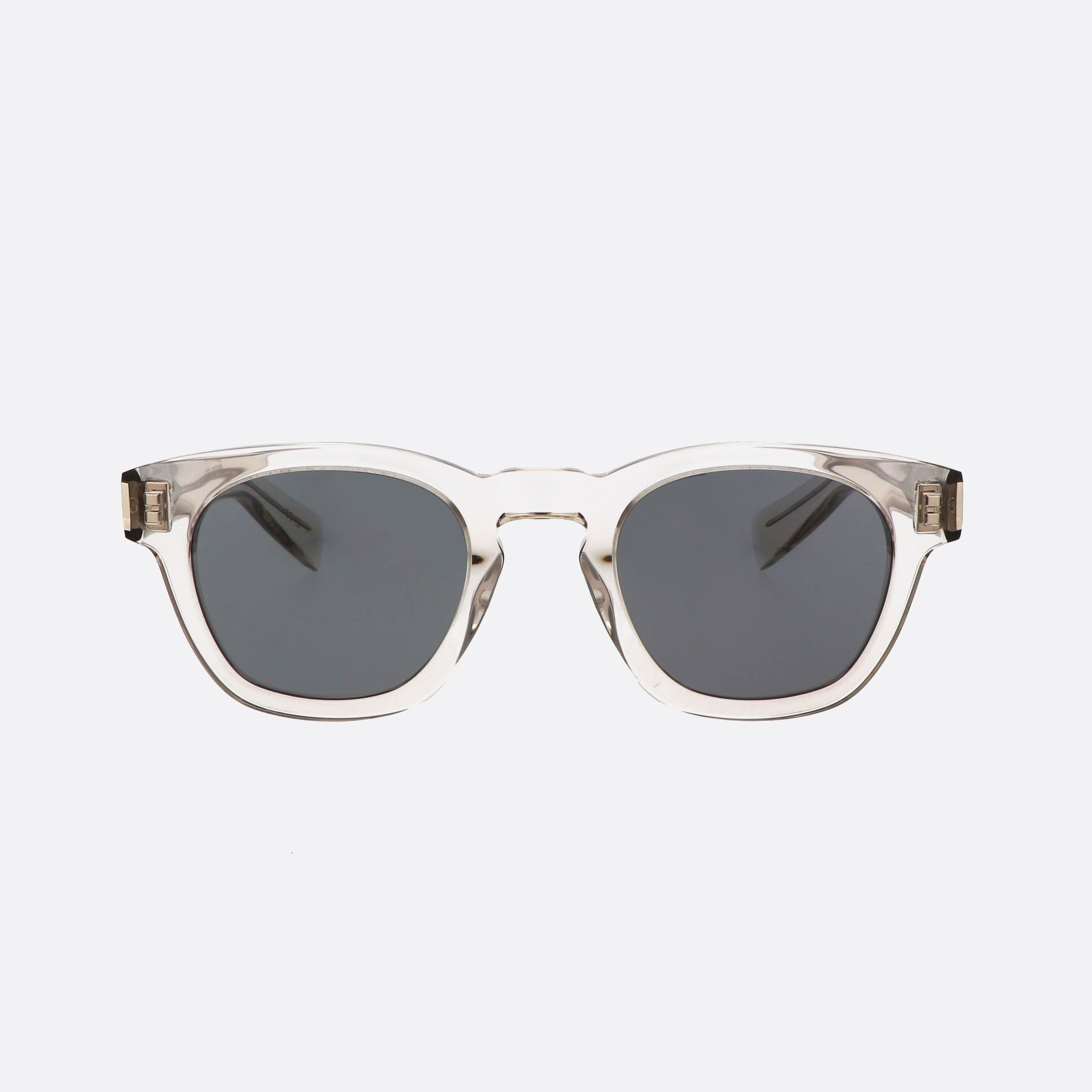 Saint 48mm Laurent Corner Angle Beige Pantos Unisex Sunglasses - Side View