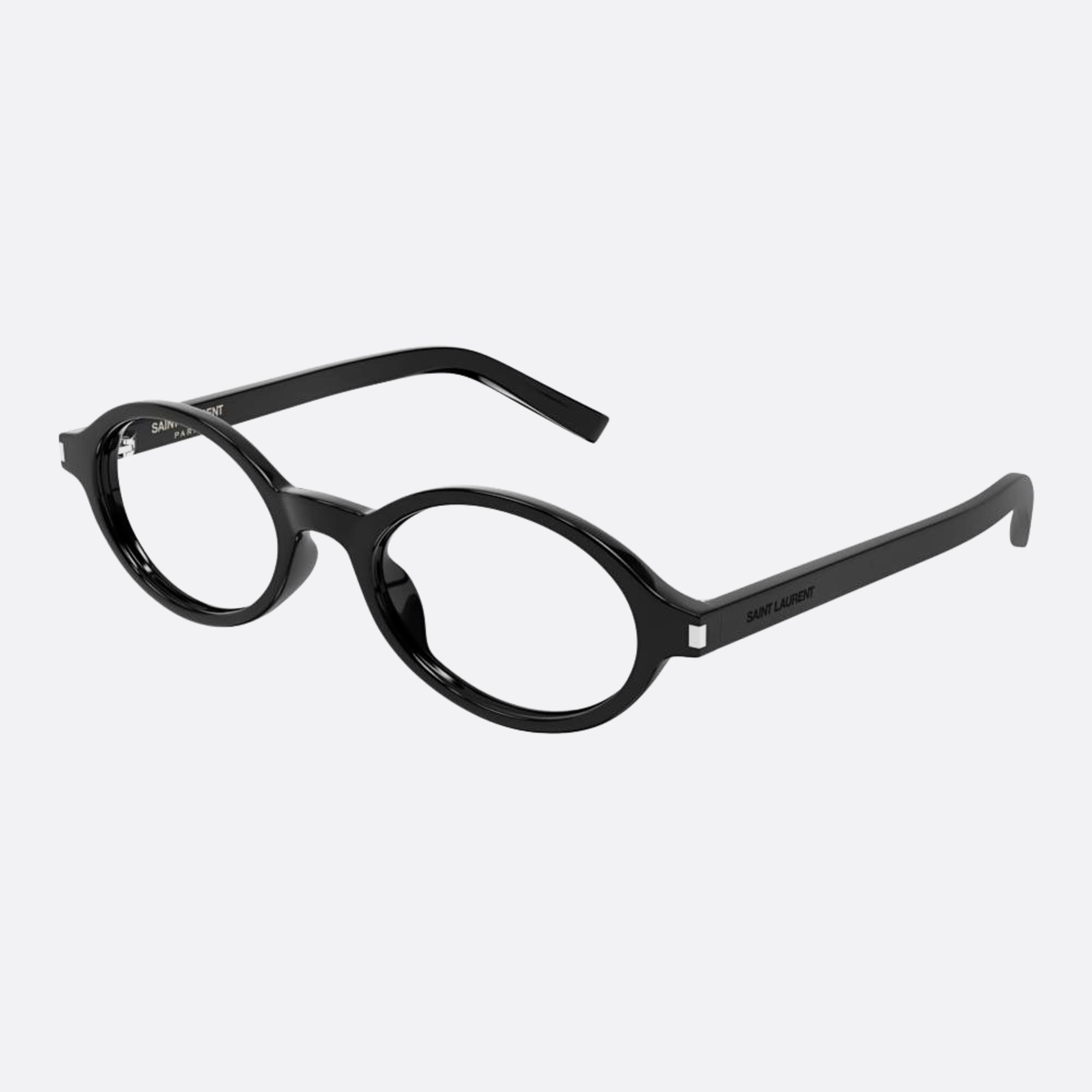Saint 50mm Laurent Jeanne Opt Black Round Woman Eyeglasses - Side View