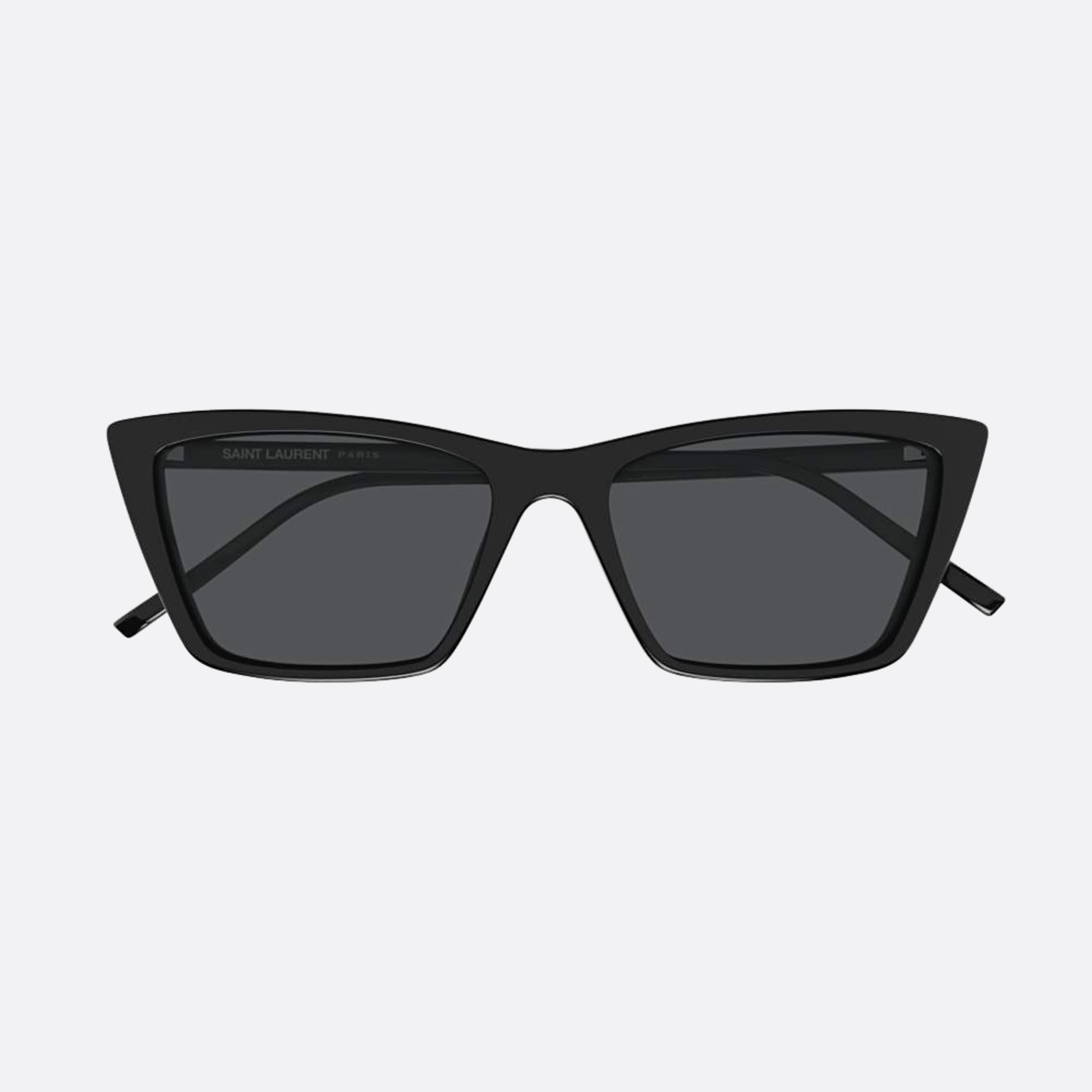 Saint 54mm Laurent Mica Thin Sun Black Squared Woman Sunglasses - Main View