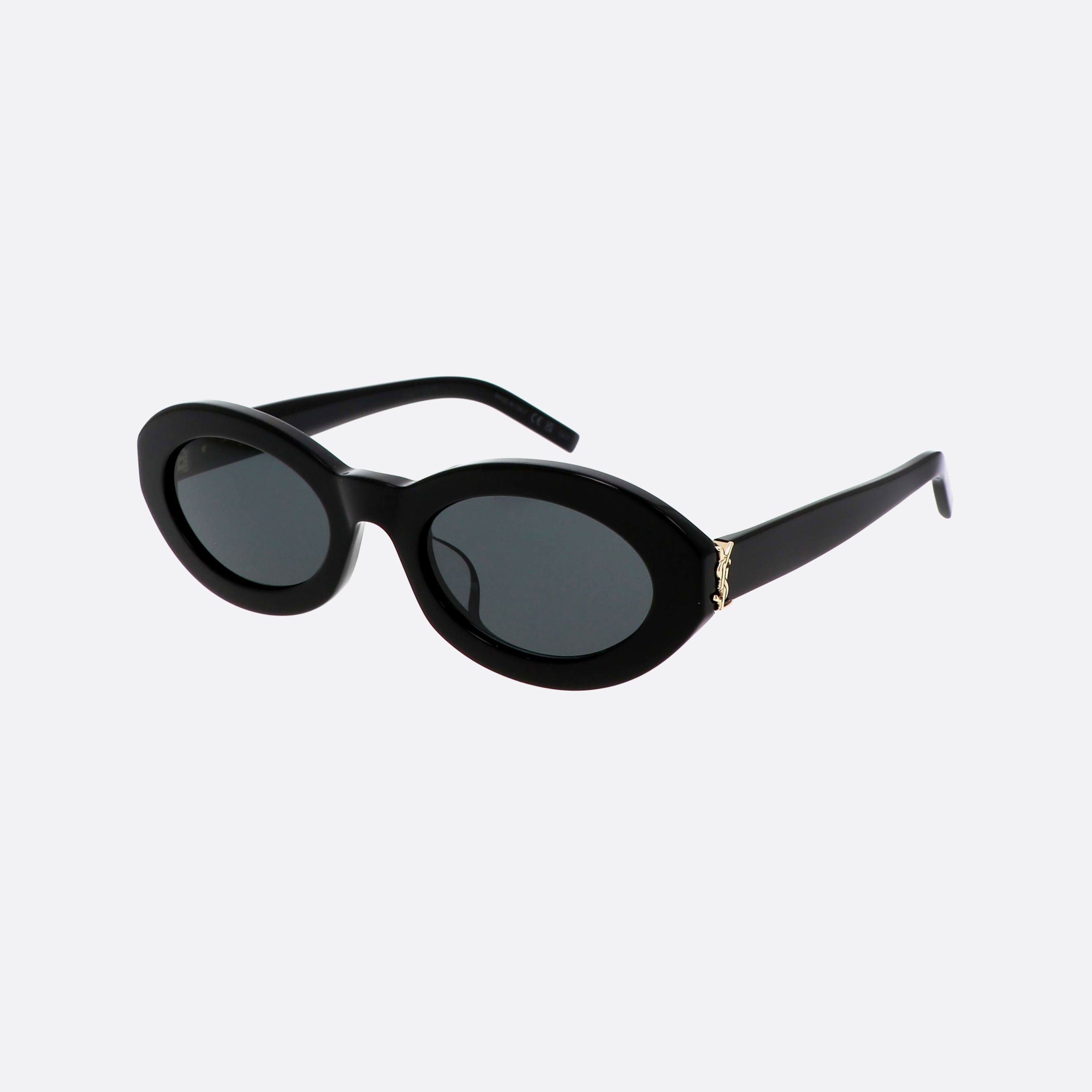 Saint 53mm Laurent Monogram M136 Black Geometric Women Sunglasses - Main View