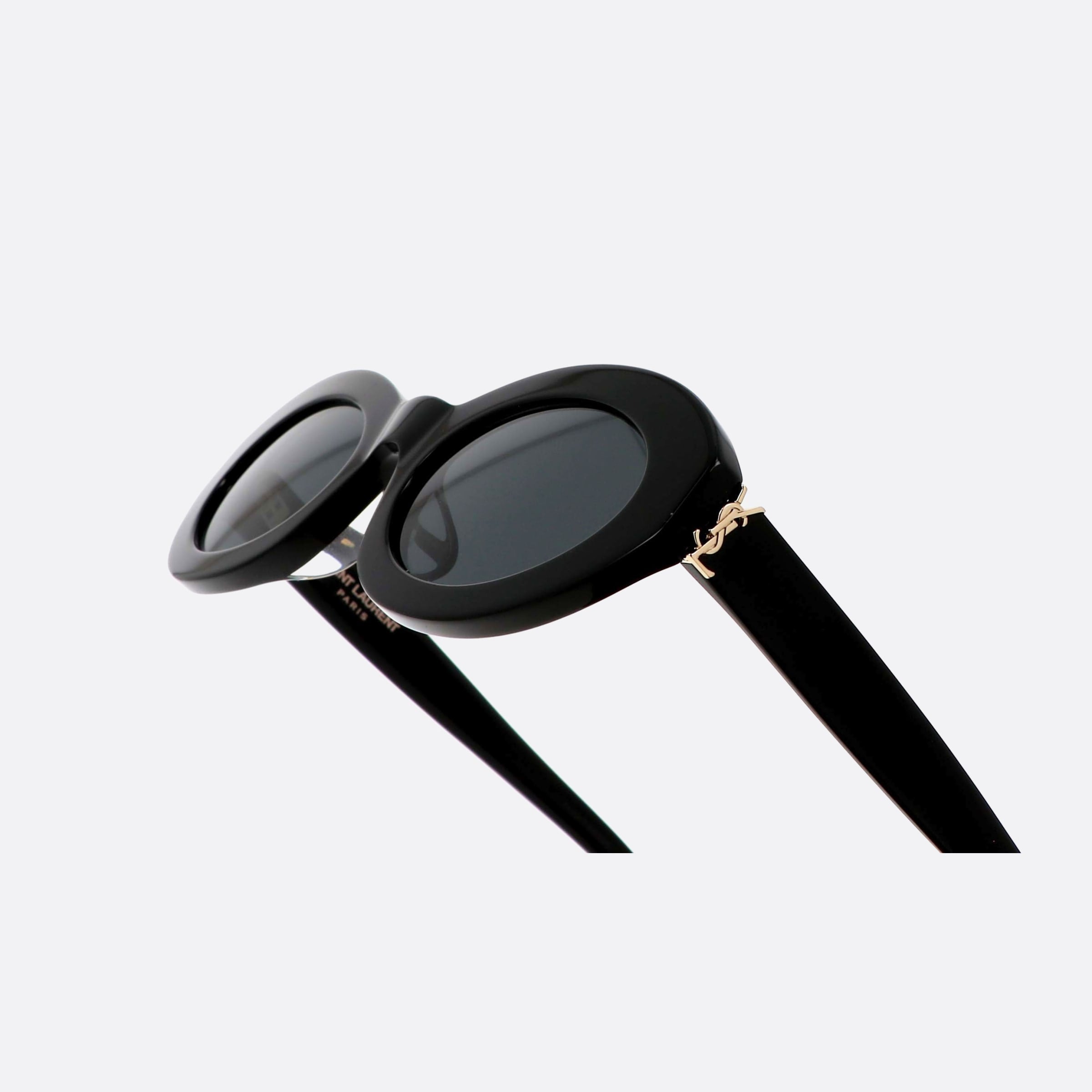 Saint 53mm Laurent Monogram M136 Black Geometric Women Sunglasses - Lifestyle Shot