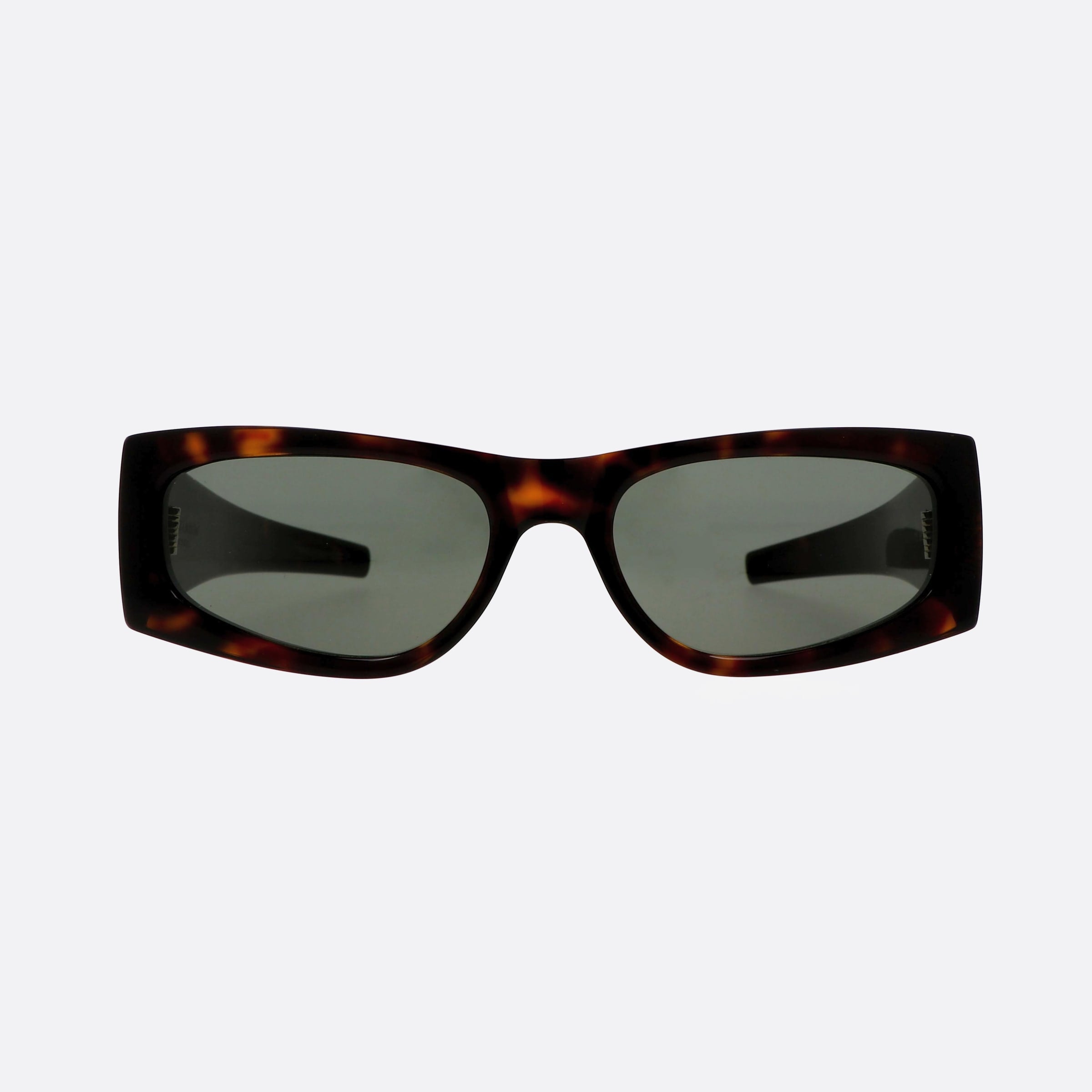 Saint 56mm Laurent Monogram M140 Tortoise Rectangle Woman Sunglasses - Side View
