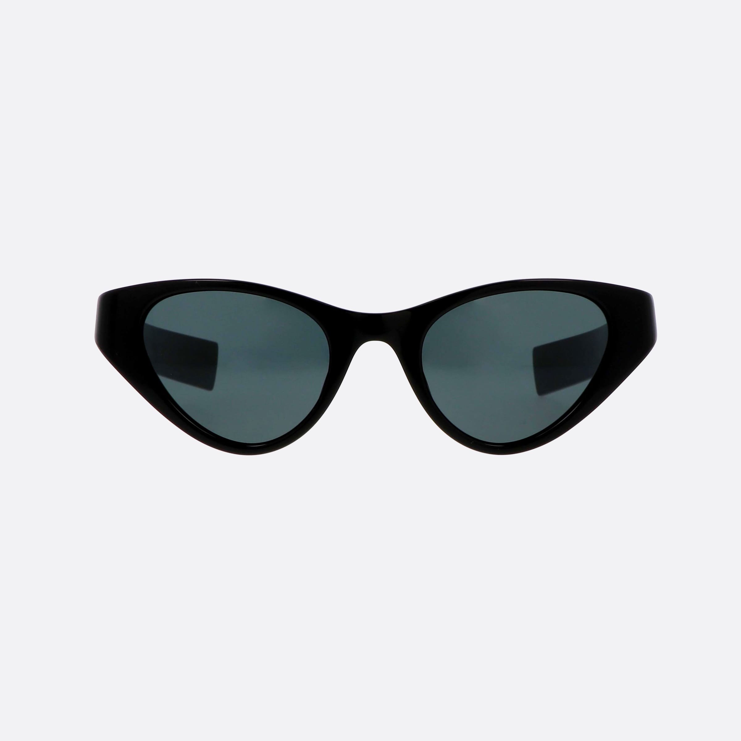 Saint 48mm Laurent Monogram M144 Black Cat Eye Woman Sunglasses - Side View