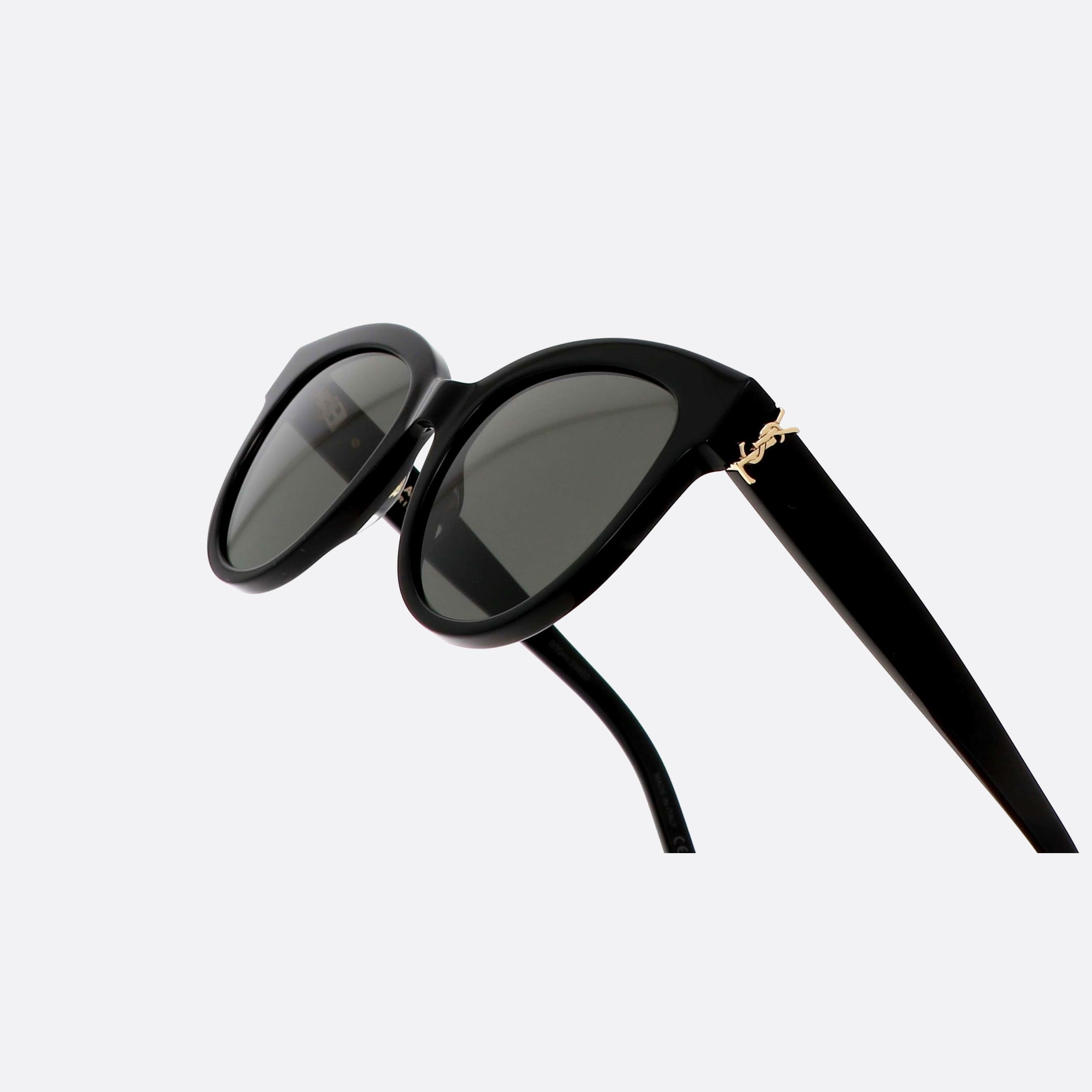 Saint 52mm Laurent Monogram M29 Black Oval Unisex Sunglasses - Lifestyle Shot