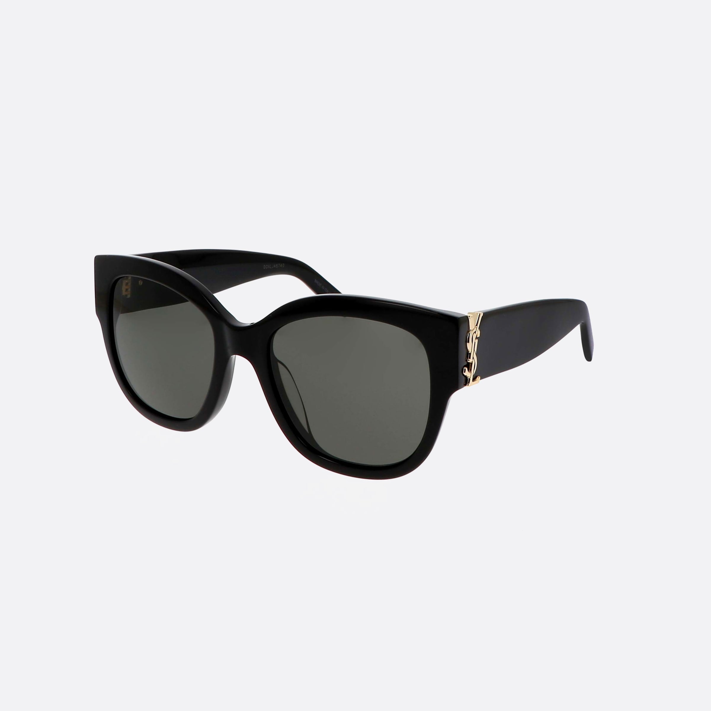 Saint 56mm Laurent Monogram M95 Black Oversize Woman Sunglasses - Main View
