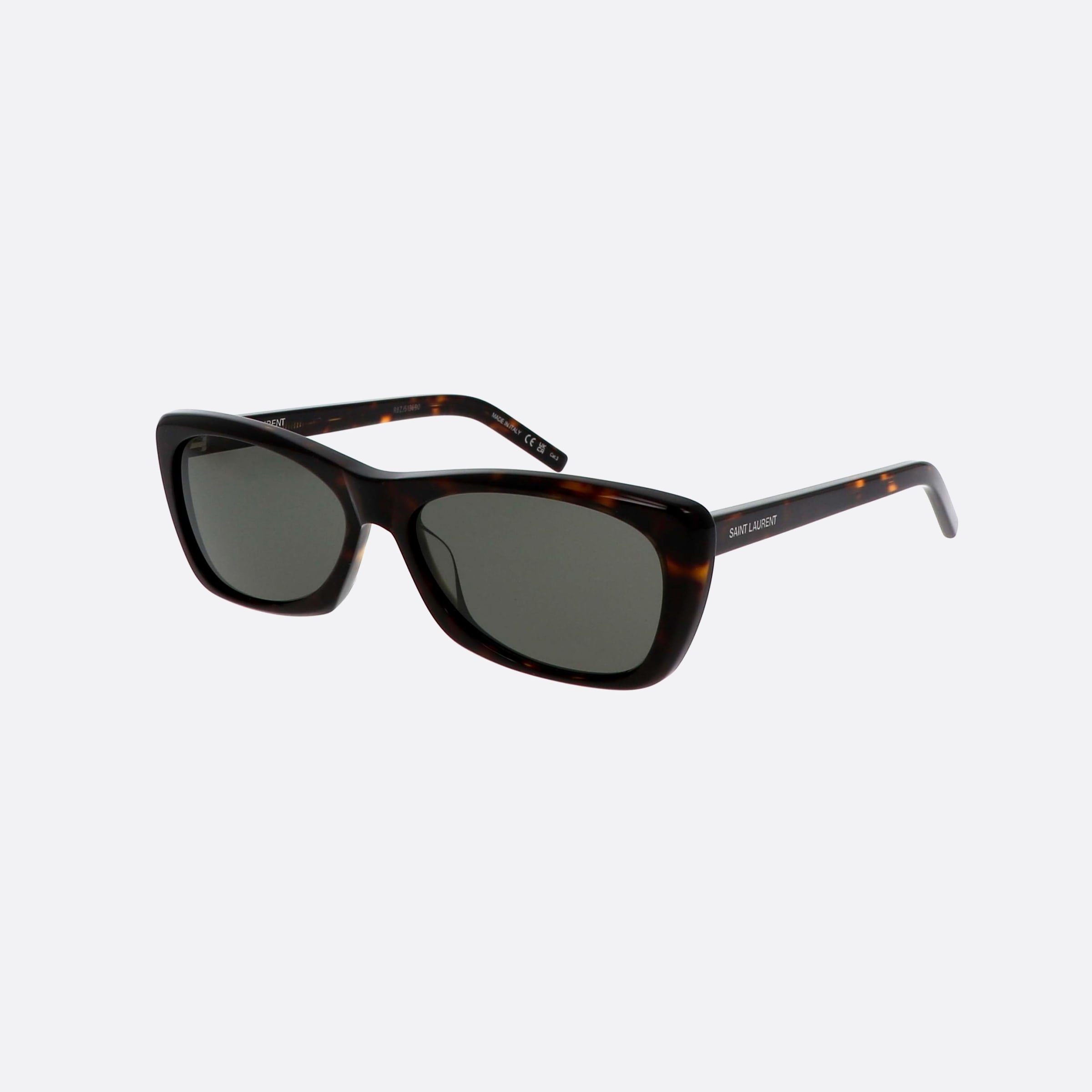Saint 58mm Laurent New Wave Havana Cat Eye Woman Sunglasses - Main View