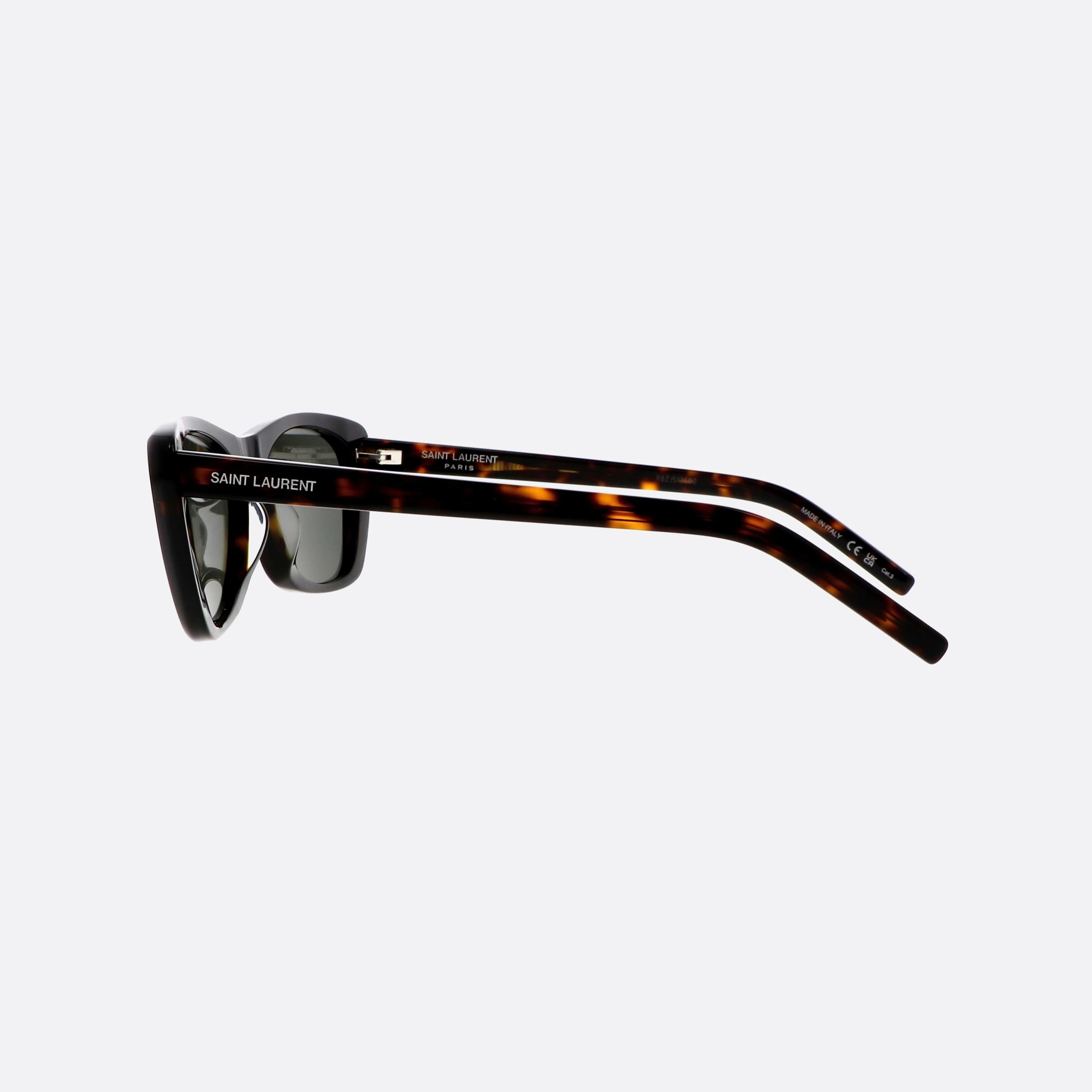 Saint 58mm Laurent New Wave Havana Cat Eye Woman Sunglasses - Detail View