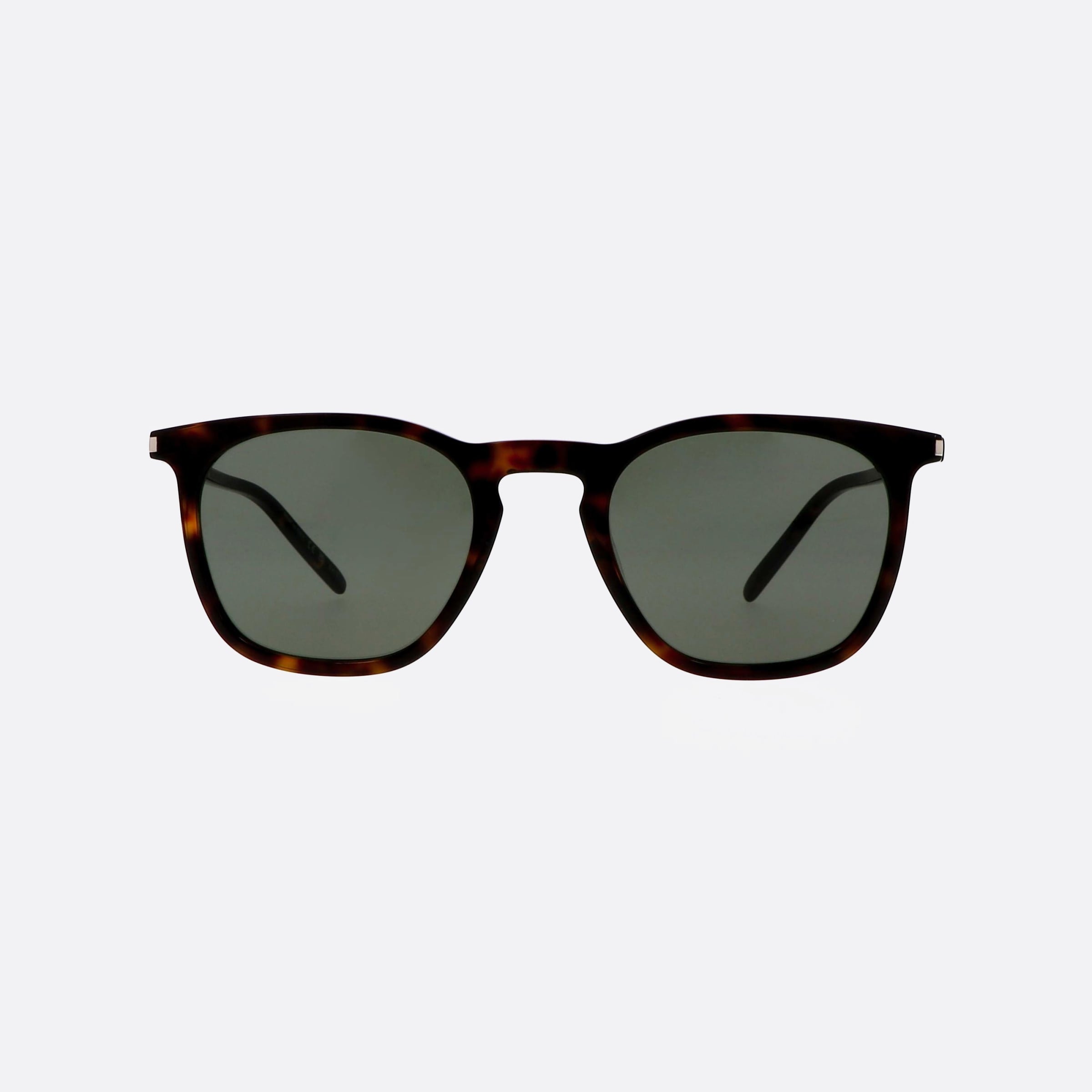 Saint 49mm Laurent New Wave Havana Squared Man Sunglasses - Side View