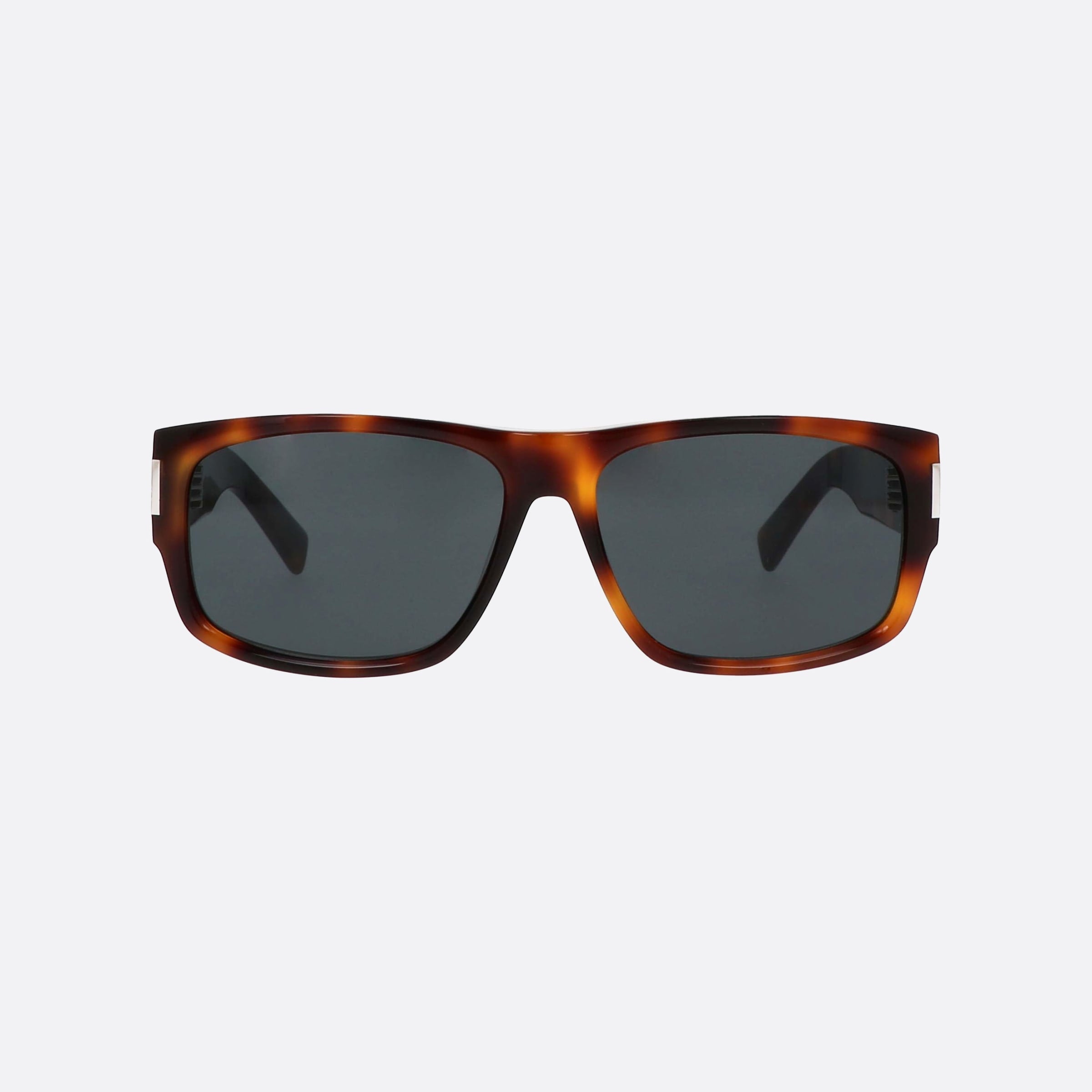 Saint 59mm Laurent New Wave Havana Squared Man Sunglasses - Side View