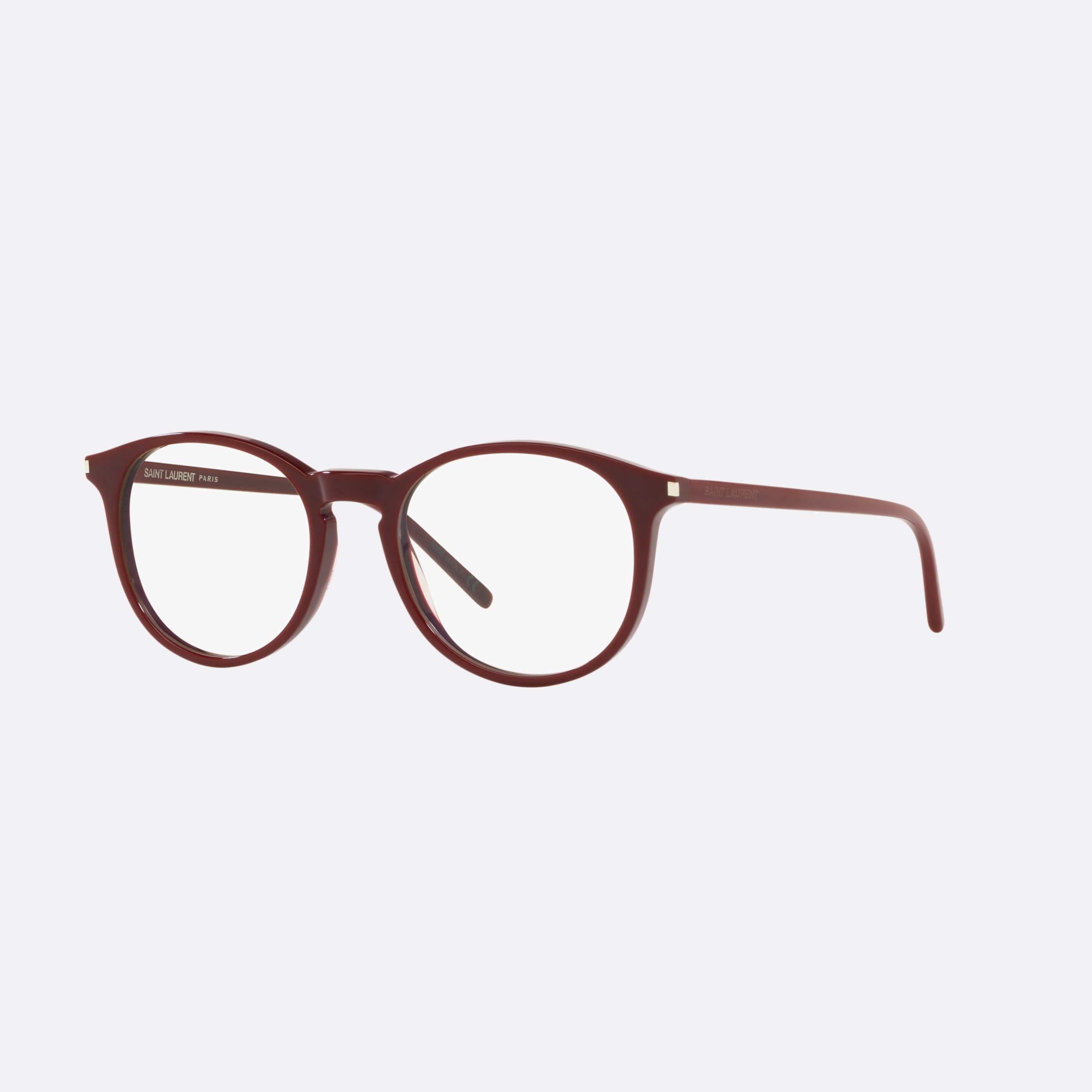 Saint 50mm Laurent Purple Round Unisex Eyeglasses - Main View