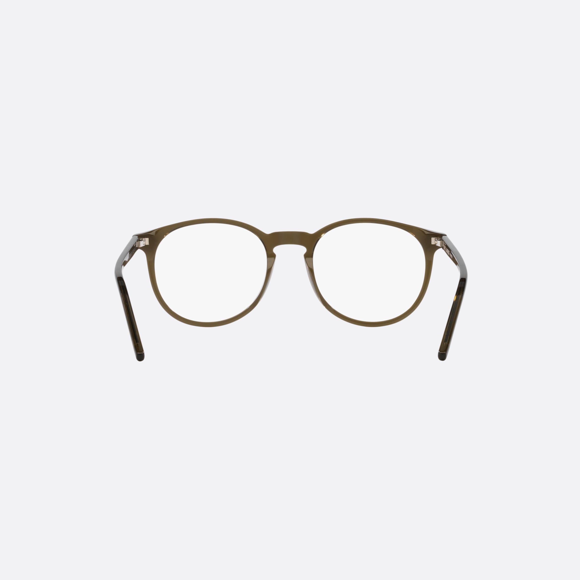 Saint 50mm Laurent Green Round Unisex Eyeglasses - Side View