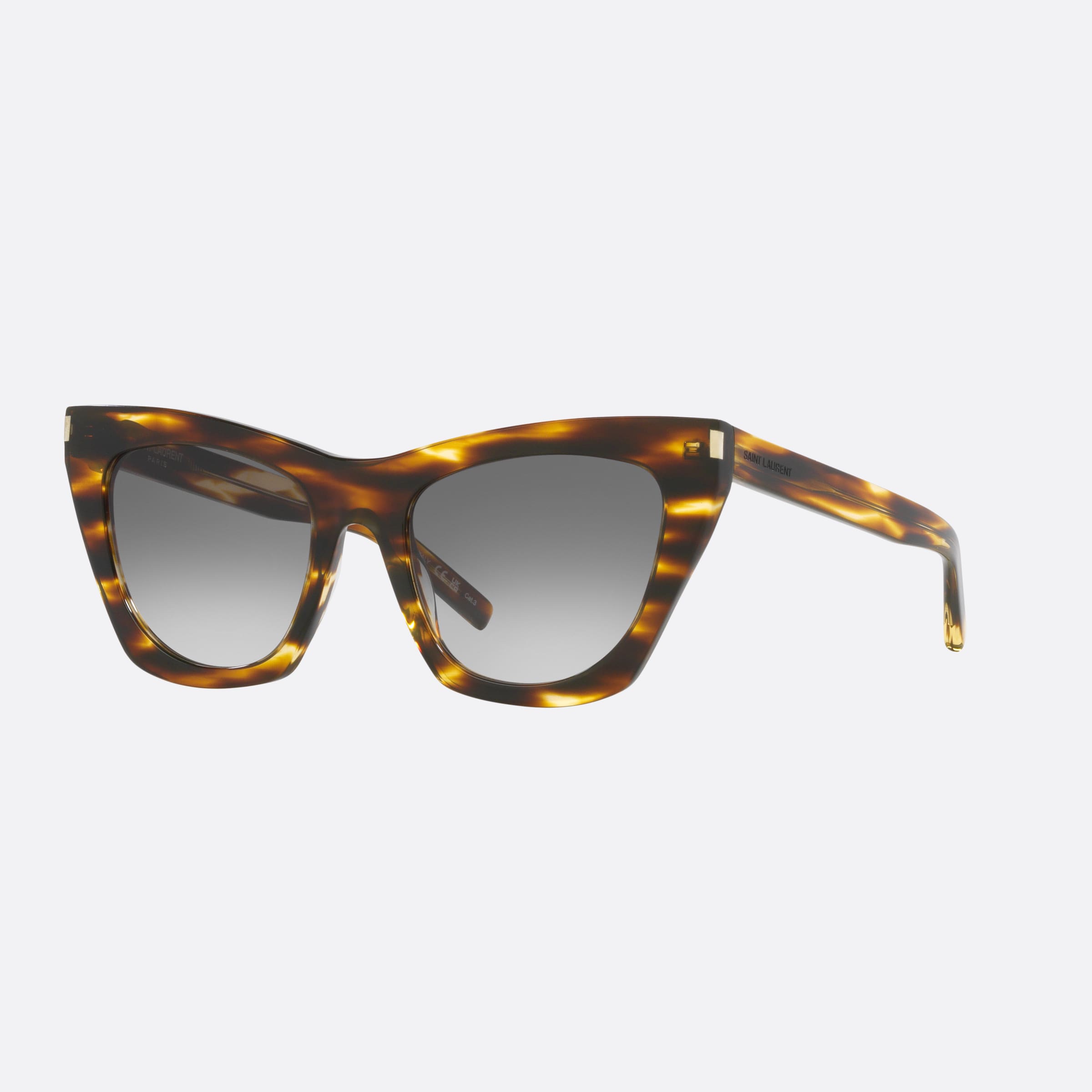 Saint 55mm Laurent Kate Tortoise Cat Eye Woman Sunglasses - Main View