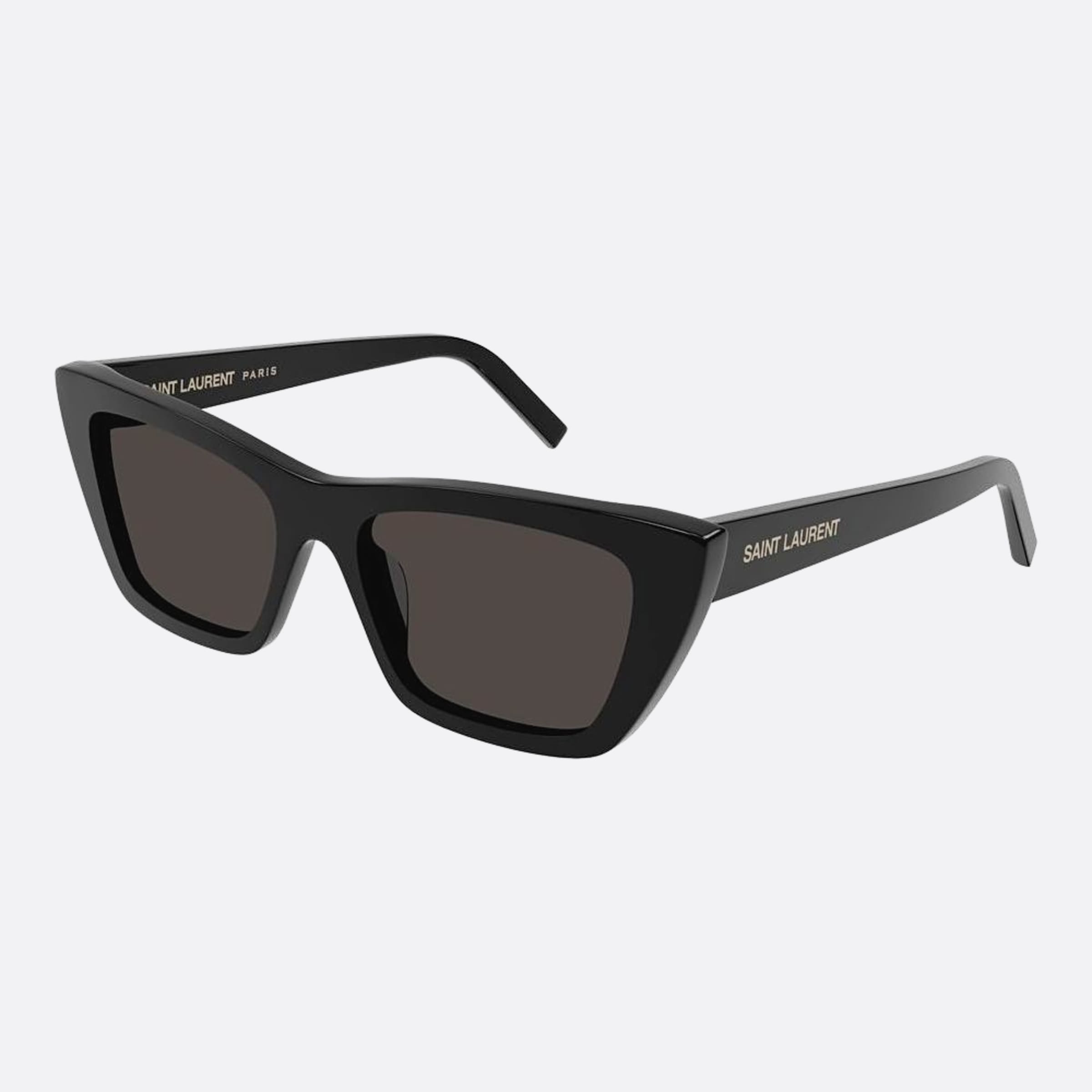 Saint 55mm Laurent Mica Black Cat Eye Woman Sunglasses - Side View
