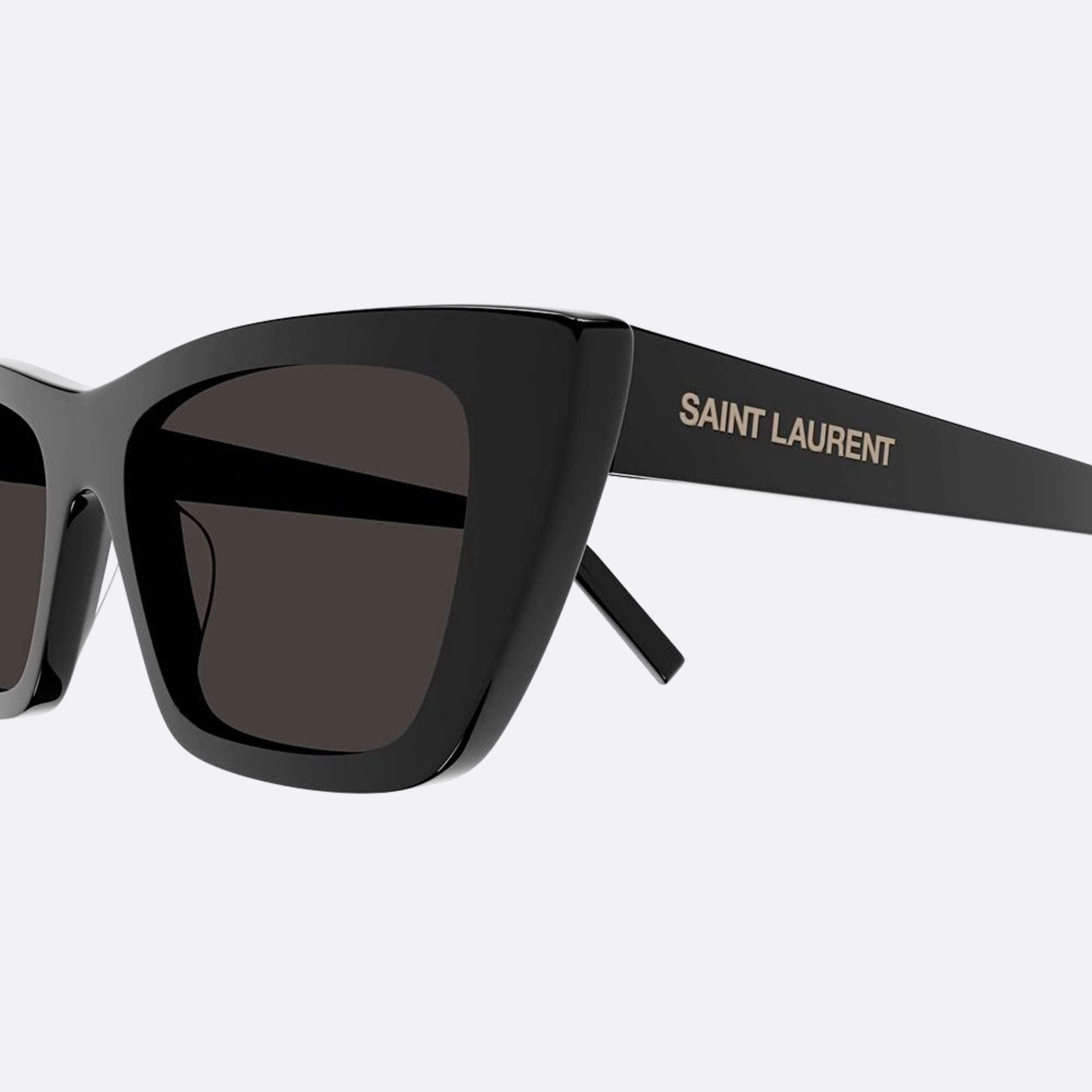 Saint 55mm Laurent Mica Black Cat Eye Woman Sunglasses - Lifestyle Shot