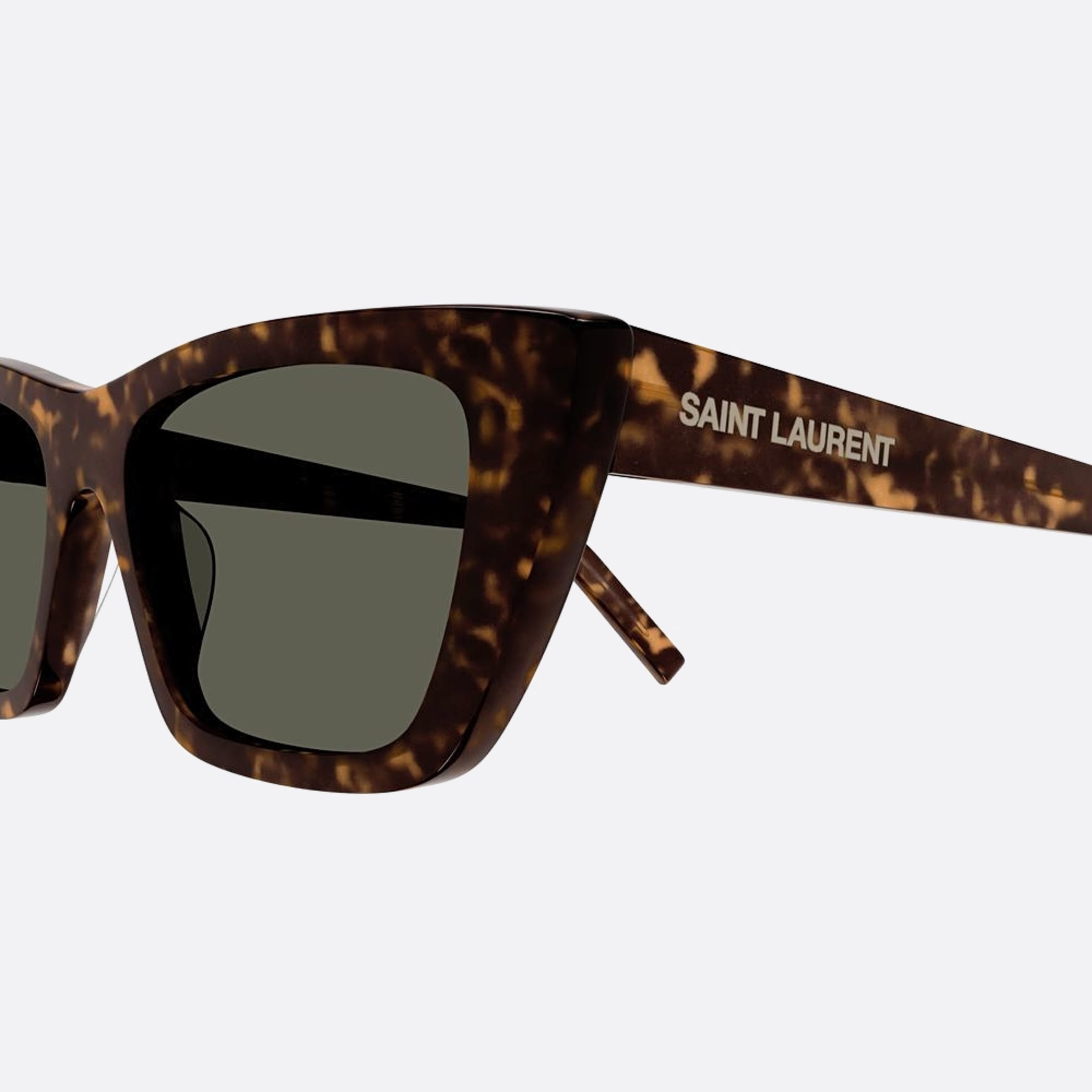 Saint 55mm Laurent Mica Havana Cat Eye Woman Sunglasses - Detail View