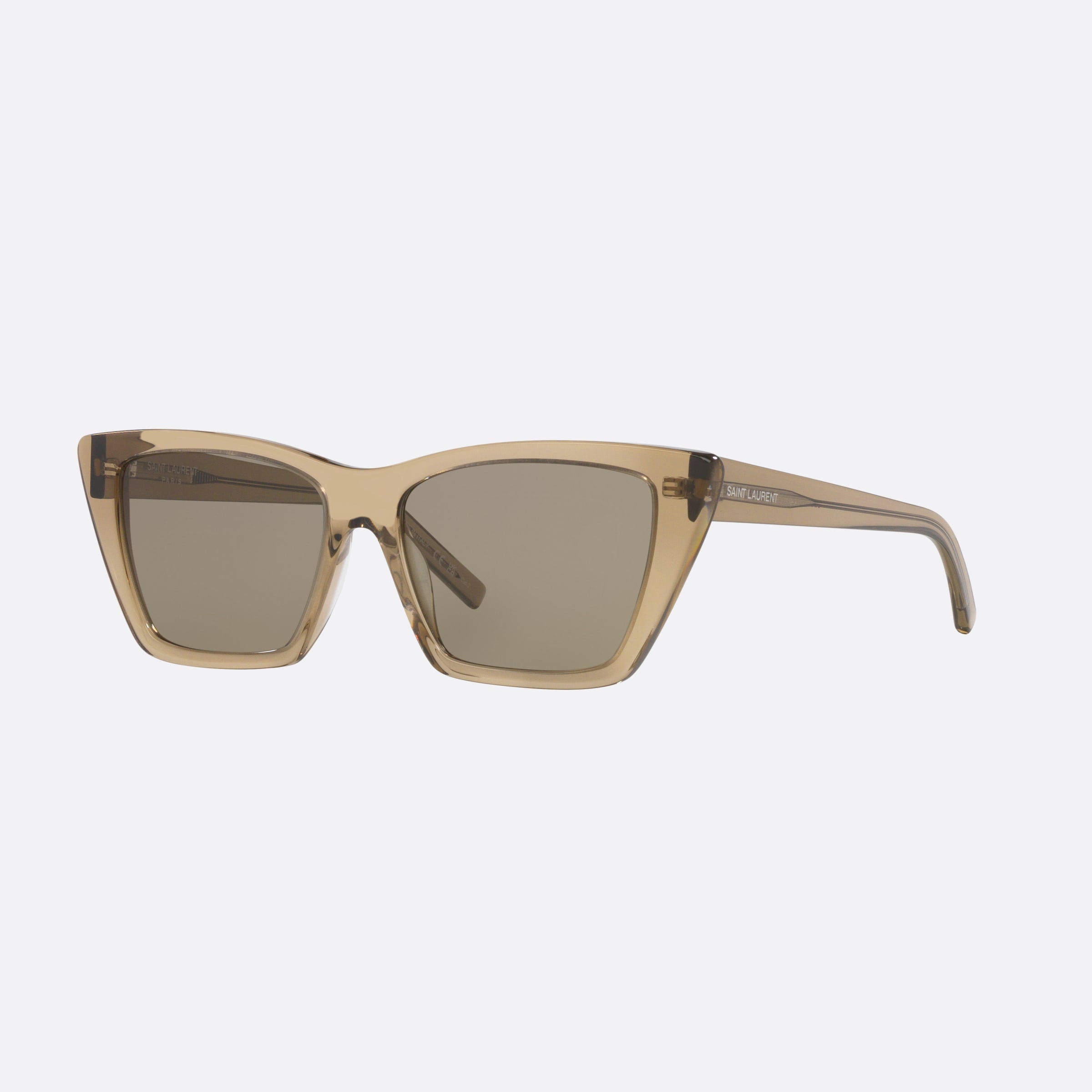 Saint 55mm Laurent Mica Brown Cat Eye Woman Sunglasses - Main View