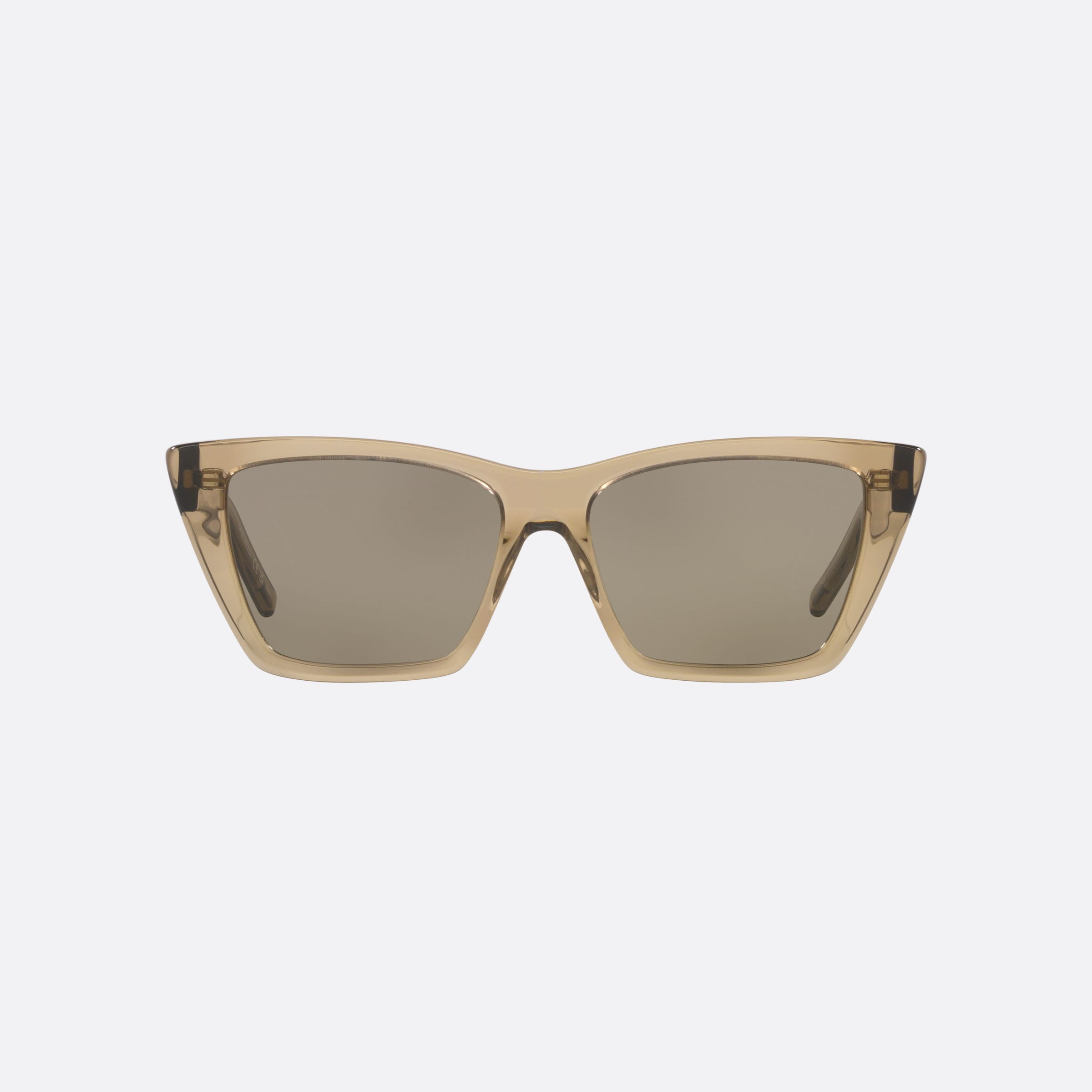 Saint 55mm Laurent Mica Brown Cat Eye Woman Sunglasses - Side View