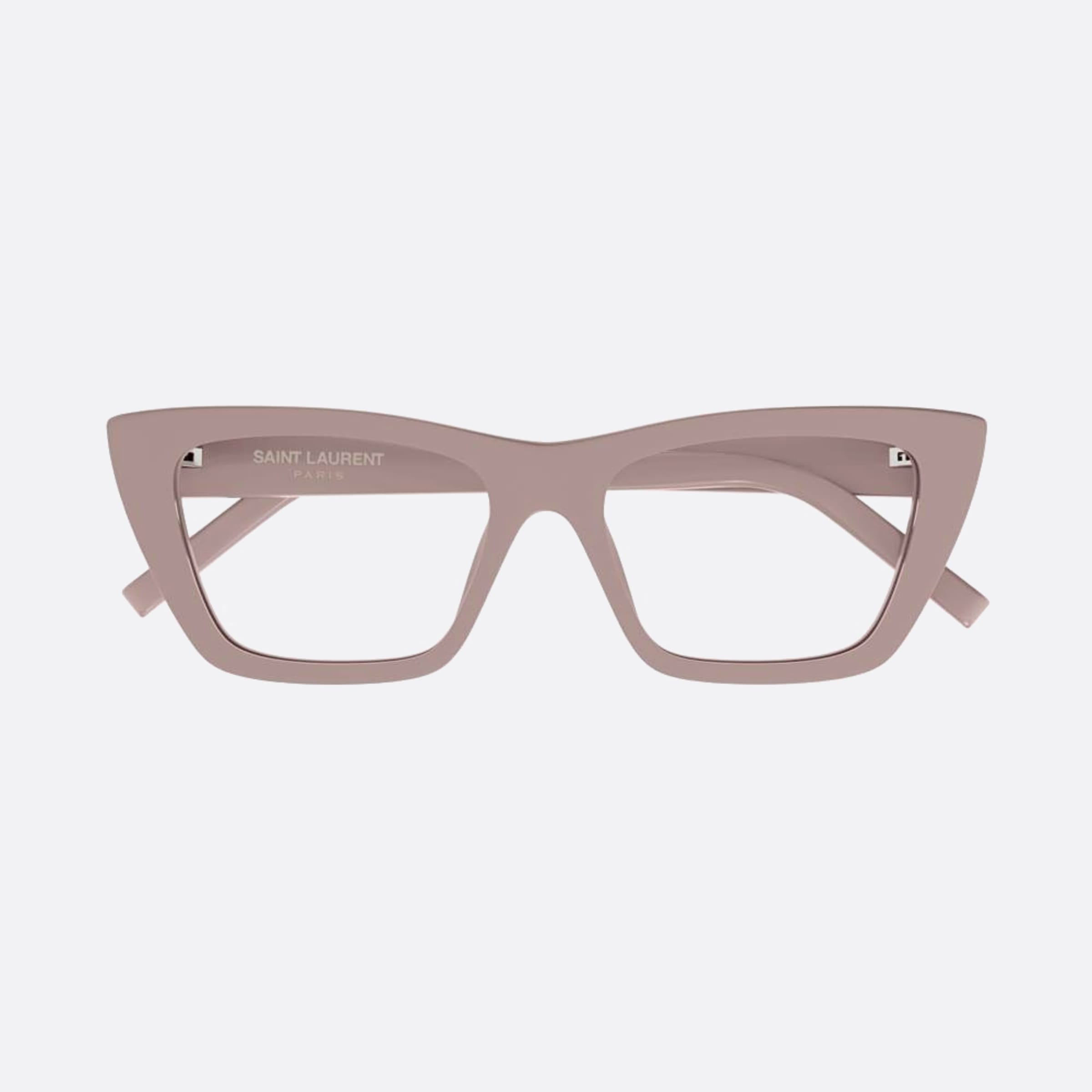 Saint 51mm Laurent Mica Opt Pink Cat Eye Woman Eyeglasses - Main View