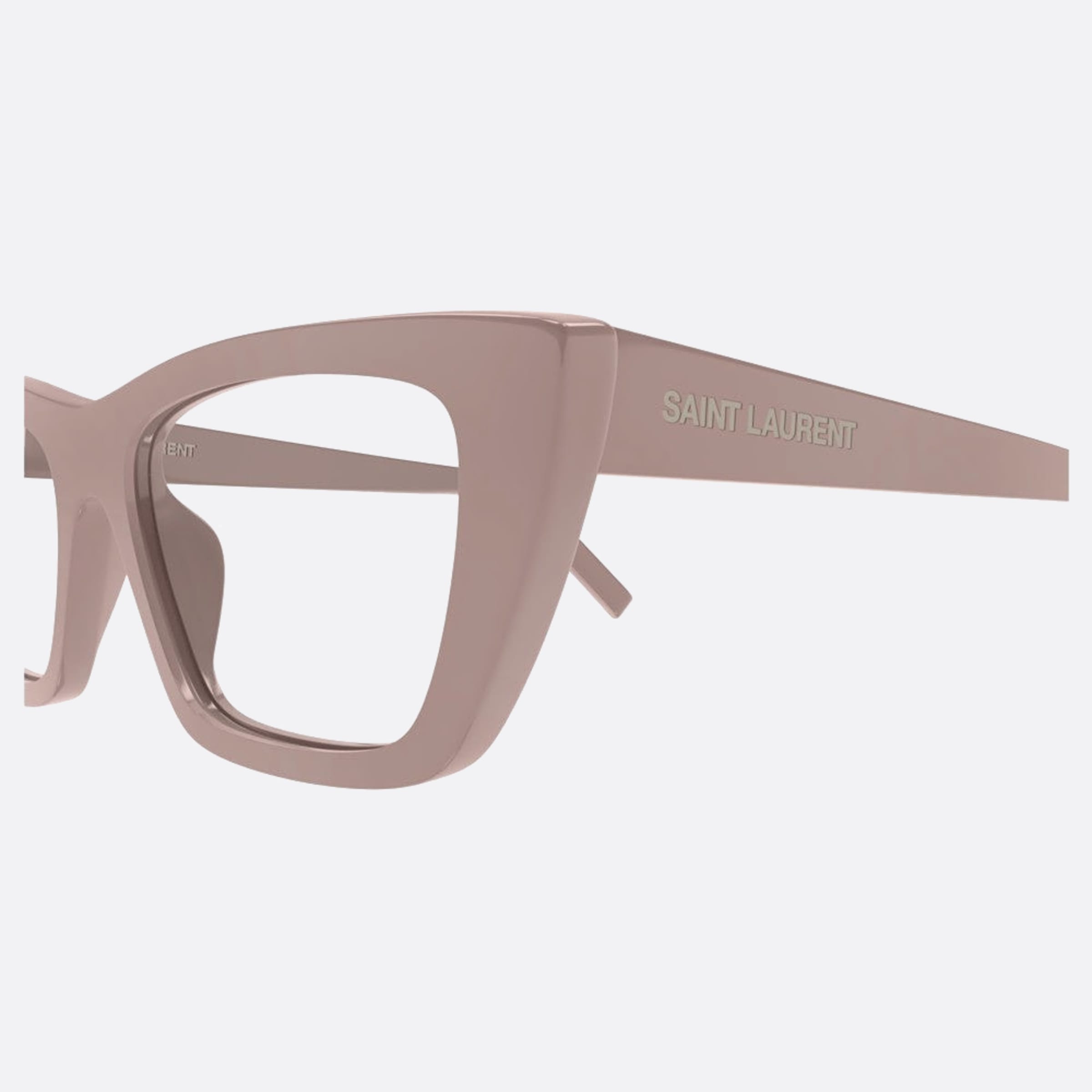 Saint 51mm Laurent Mica Opt Pink Cat Eye Woman Eyeglasses - Detail View