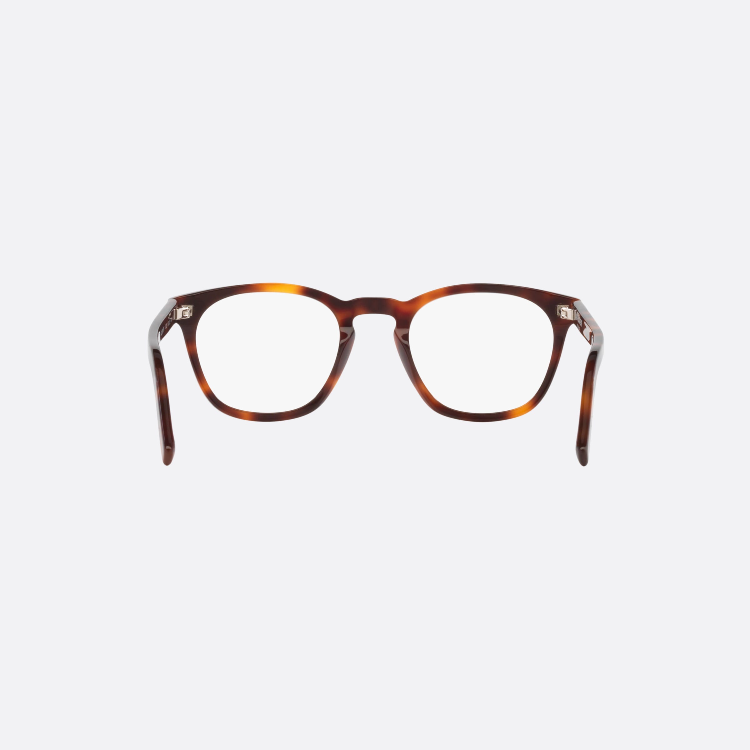 Saint 50mm Laurent Opt Havana Round Unisex Eyeglasses - Side View