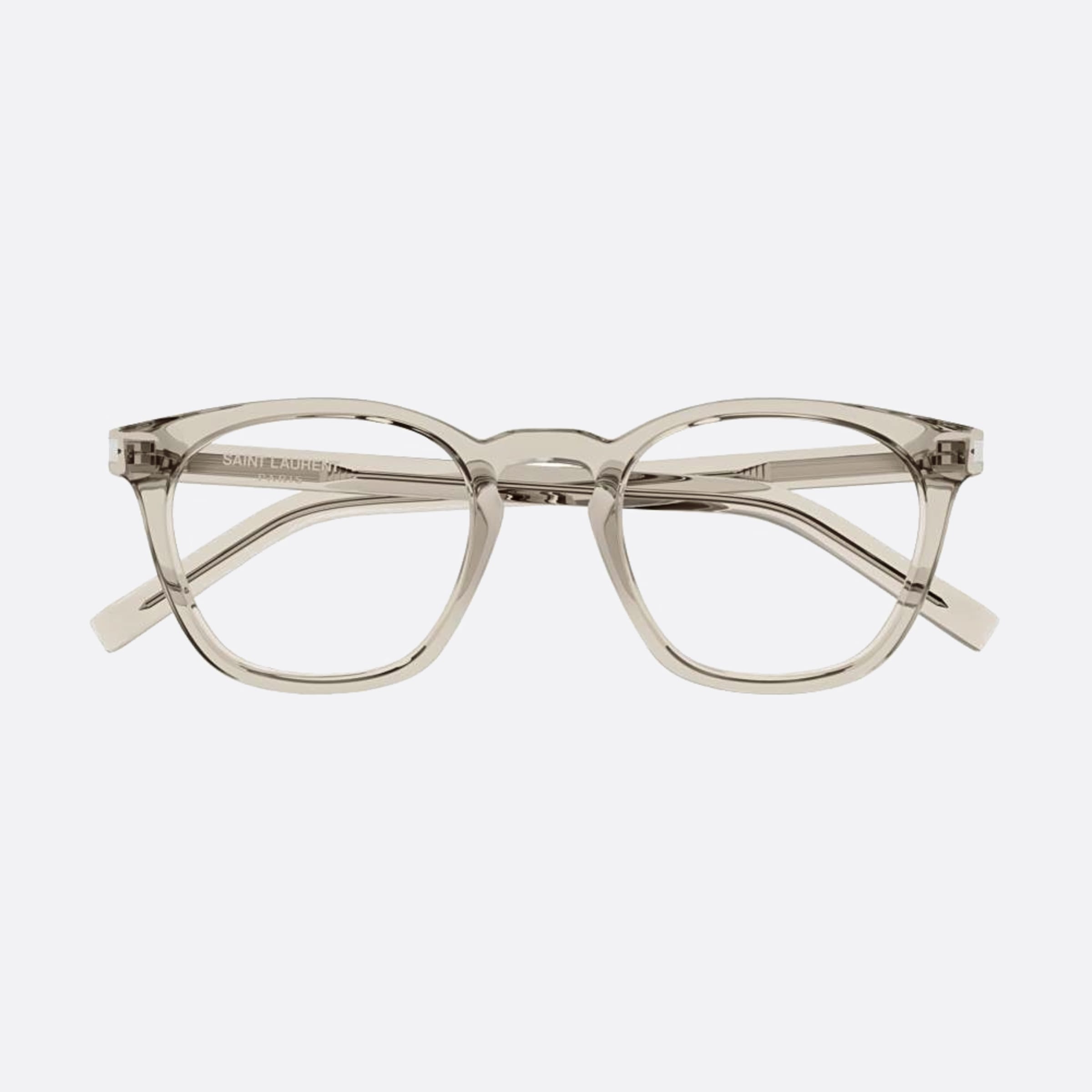 Saint 50mm Laurent Opt Tgy Transparent Pantos Unisex Eyeglasses - Main View