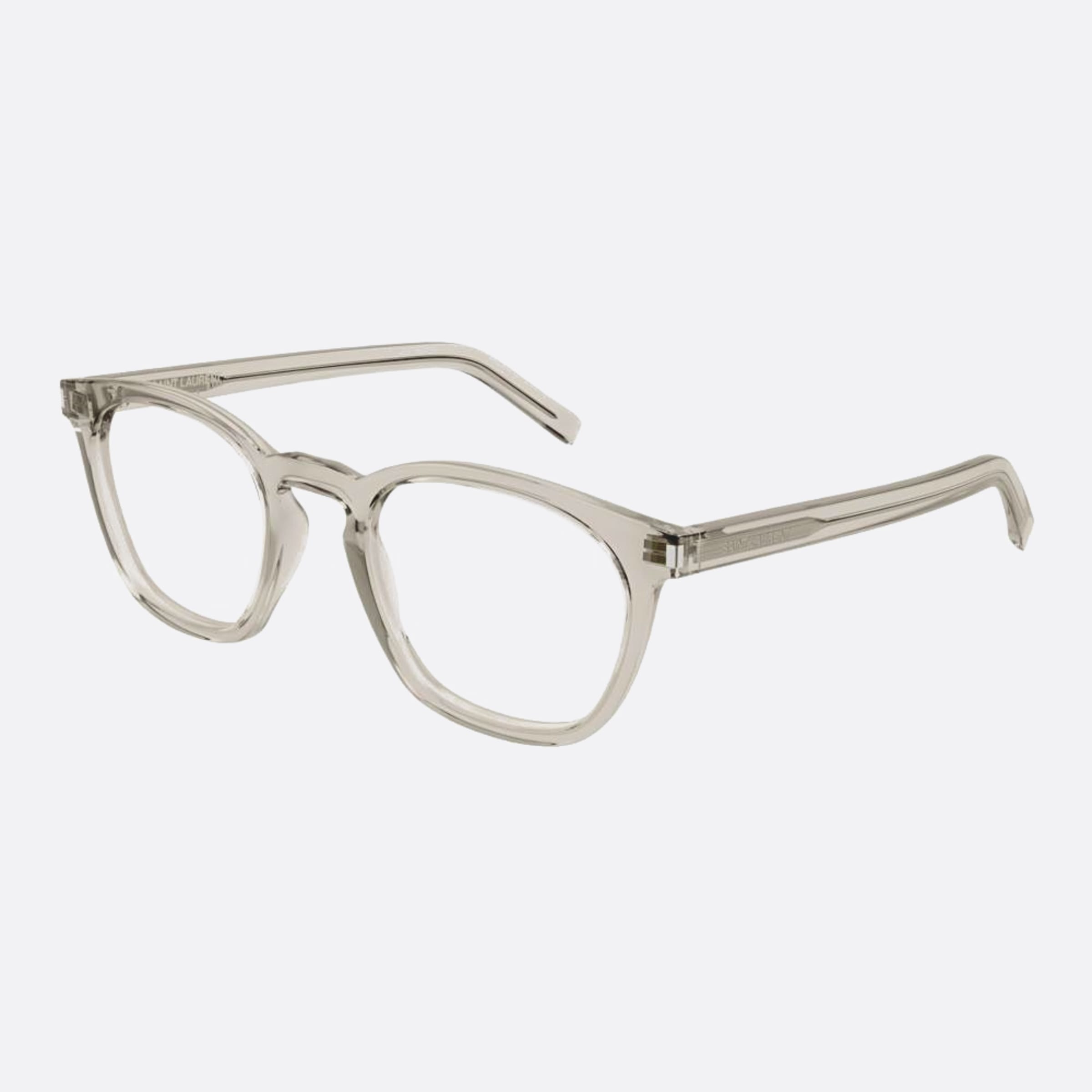 Saint 50mm Laurent Opt Tgy Transparent Pantos Unisex Eyeglasses - Side View