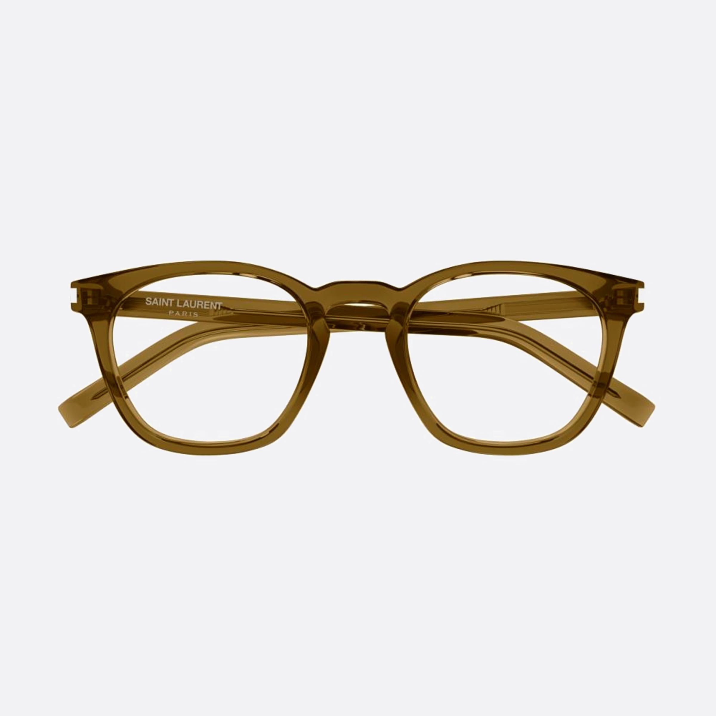 Saint 50mm Laurent Opt Tbr Brown Pantos Unisex Eyeglasses - Main View