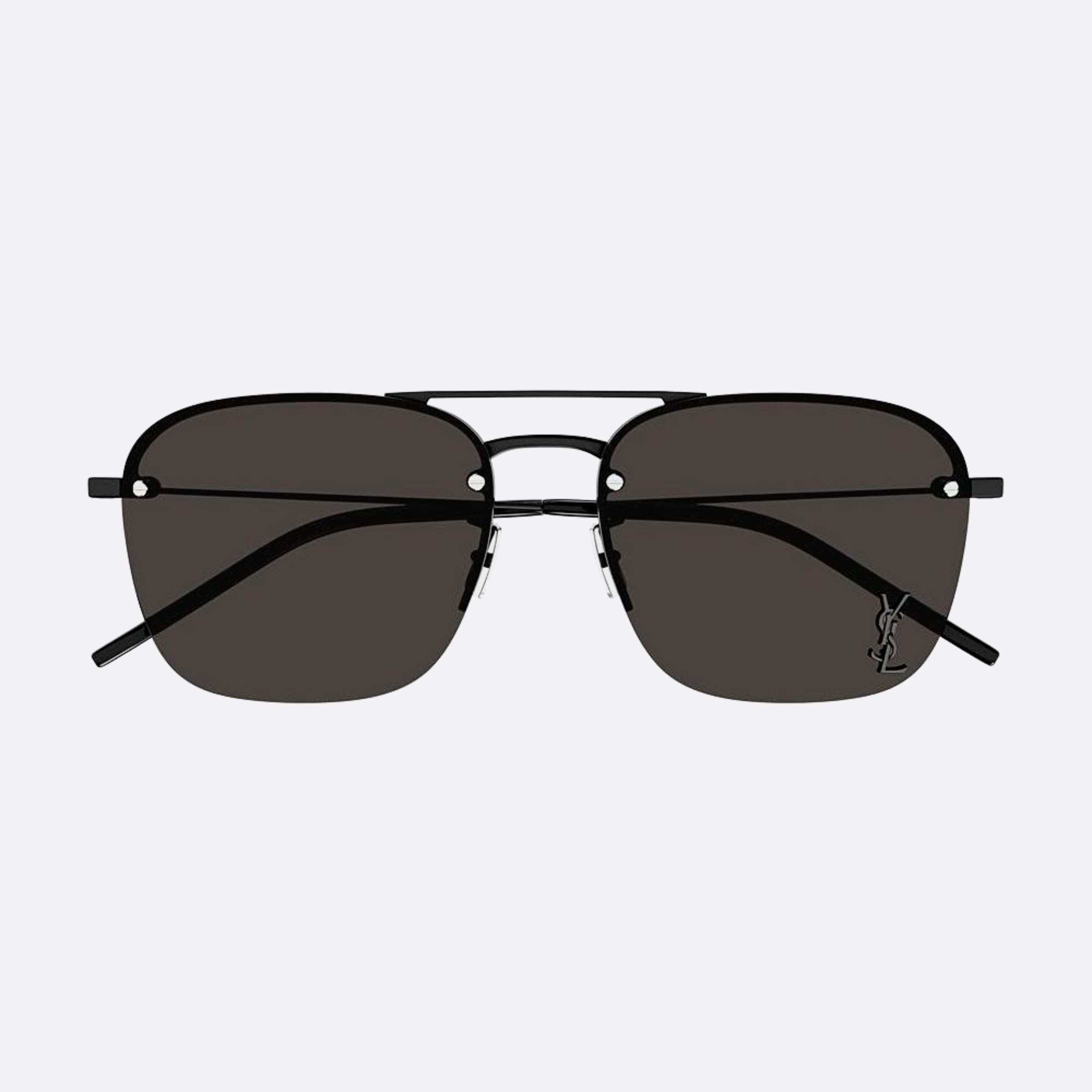 Saint 59mm Laurent Black Geometric Woman Sunglasses - Detail View